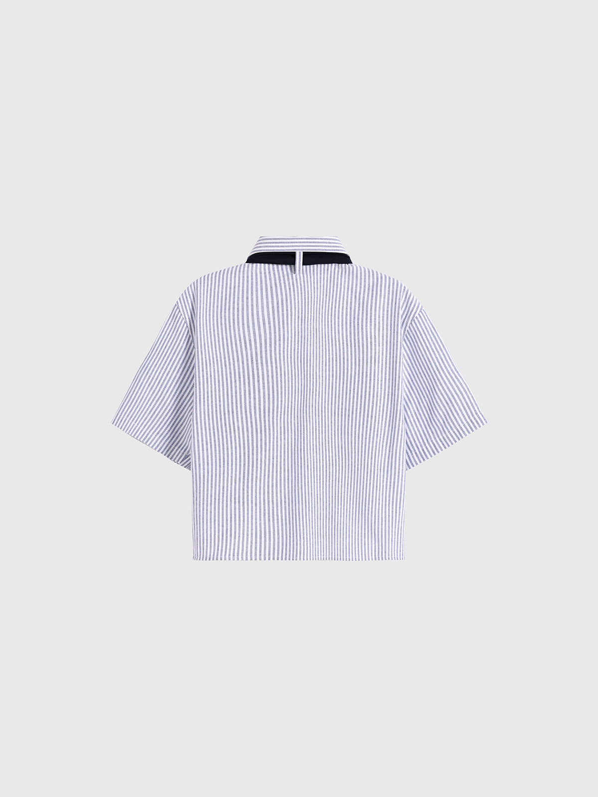 Twin Sheet Crop Shirt – Bleach Stripe