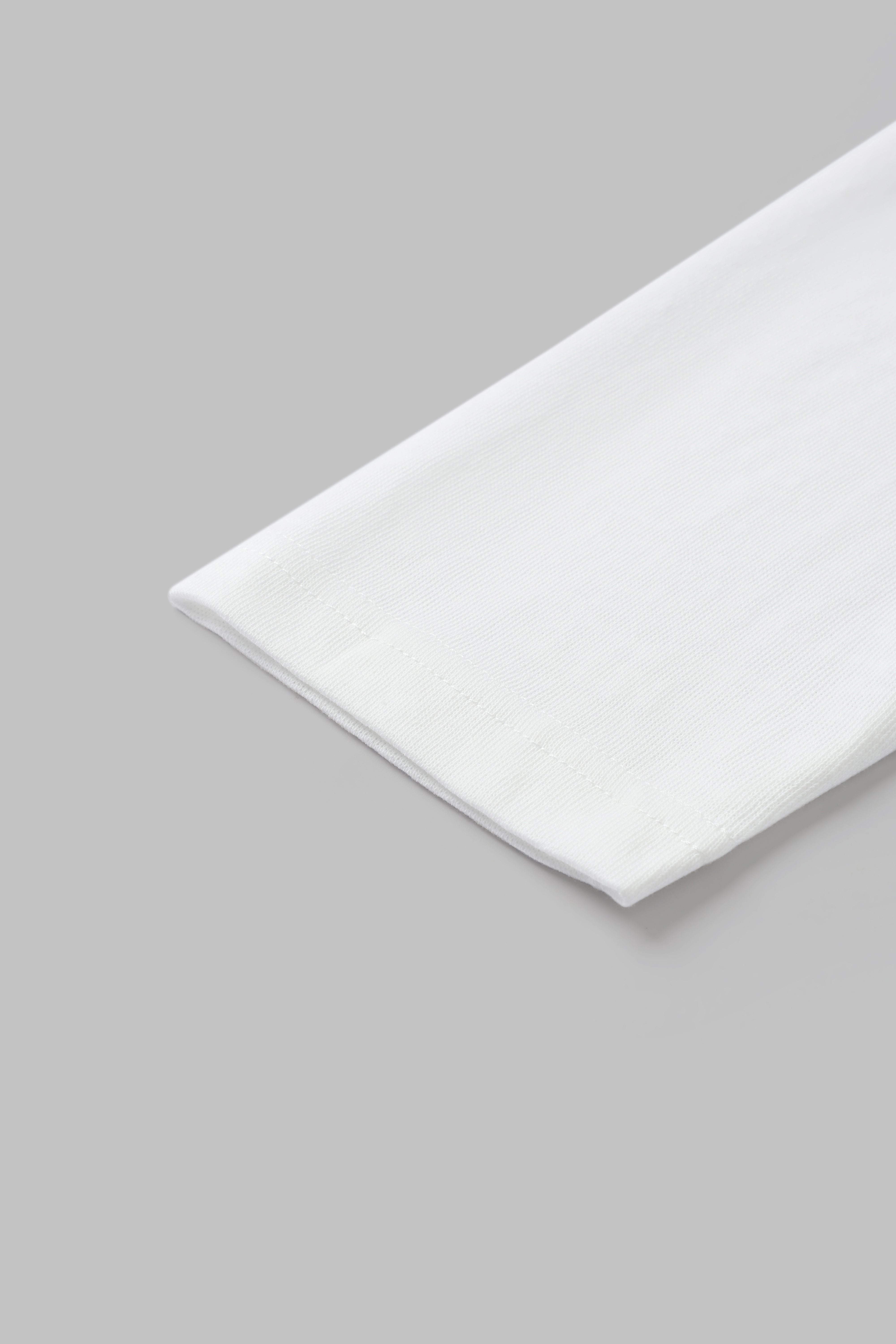 After Game Jersey Sleeve Top – Chalk White