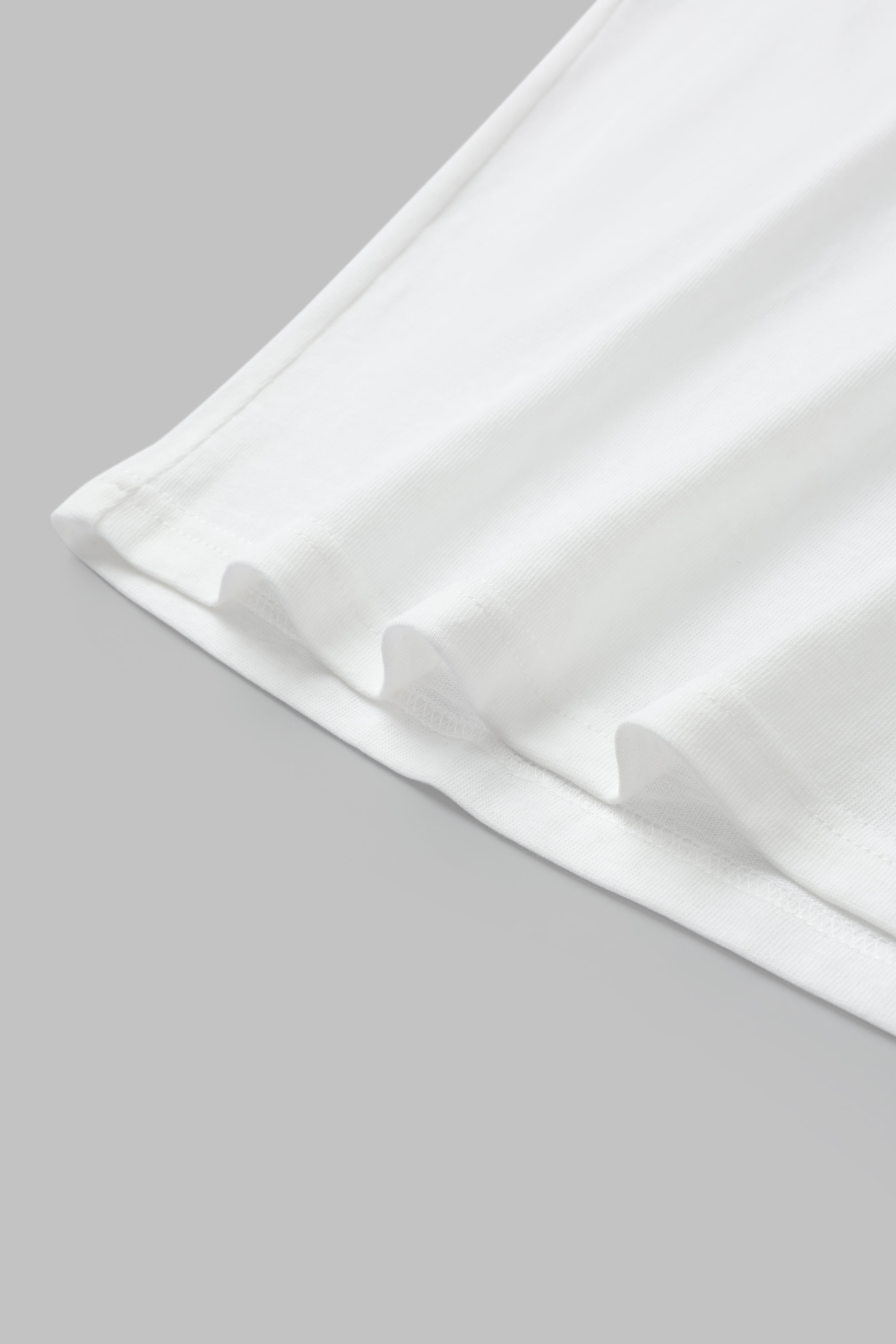 After Game Jersey Sleeve Top – Chalk White