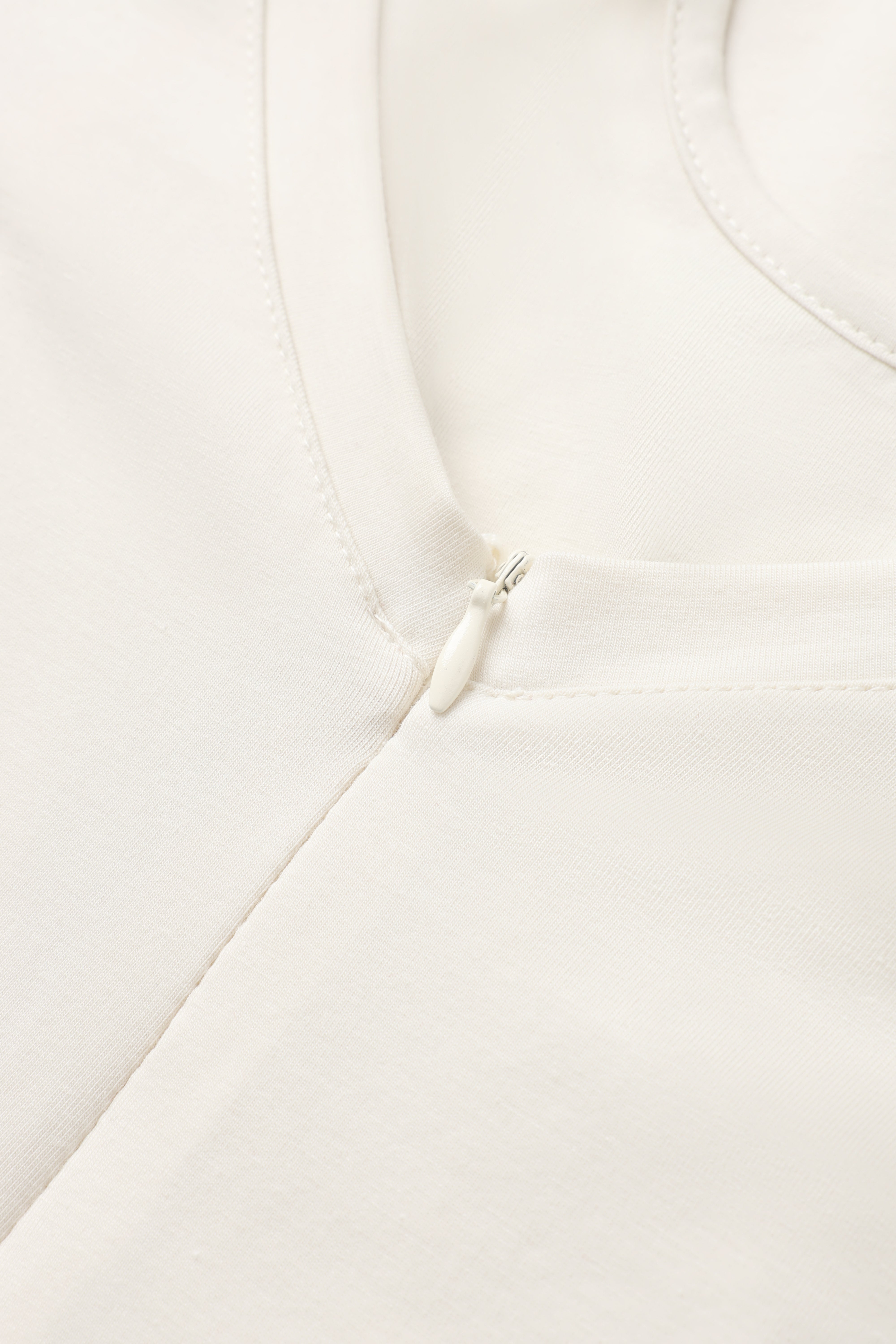 Double Serve Layered Sleeve Top – Milk White