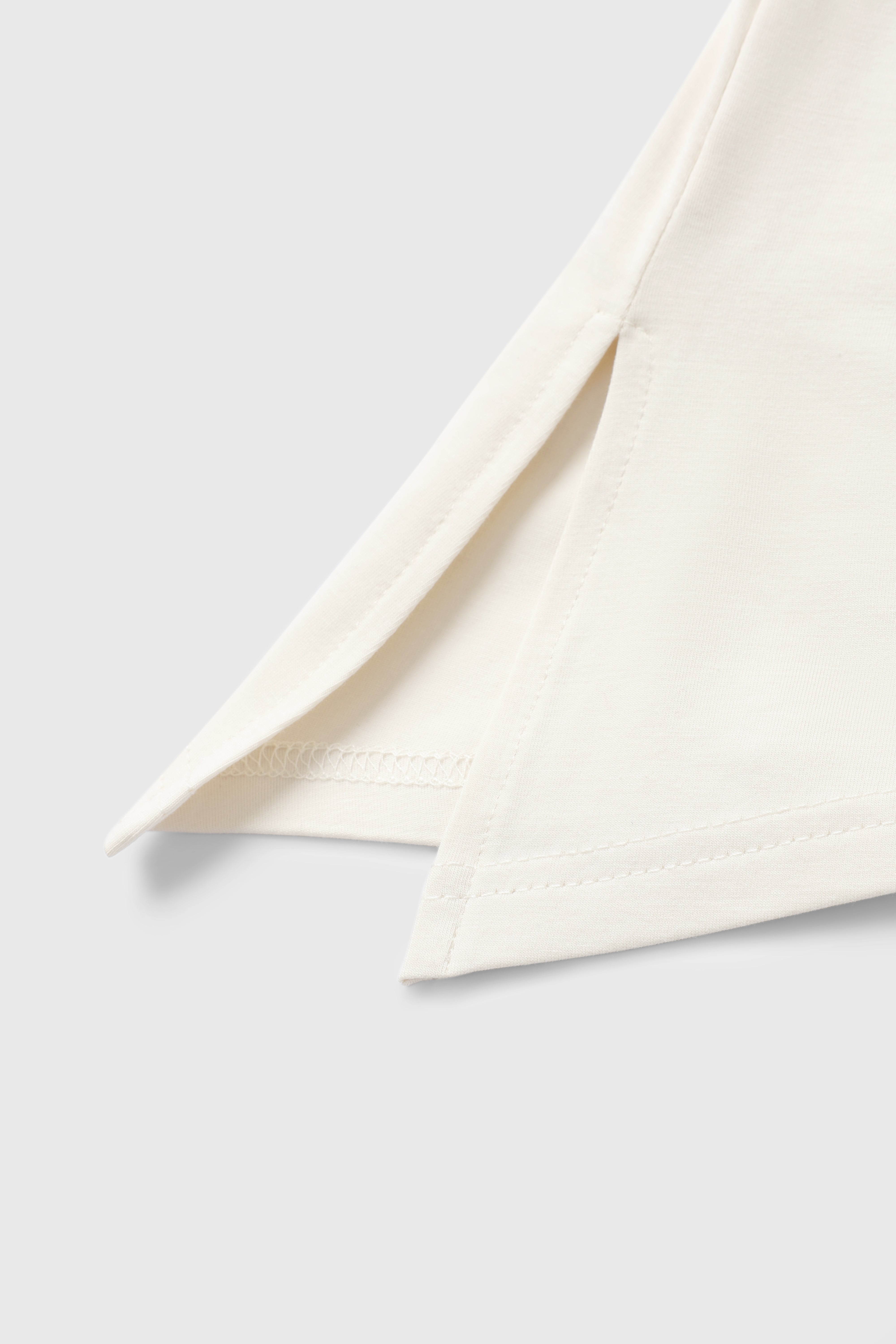 Double Serve Layered Sleeve Top – Milk White