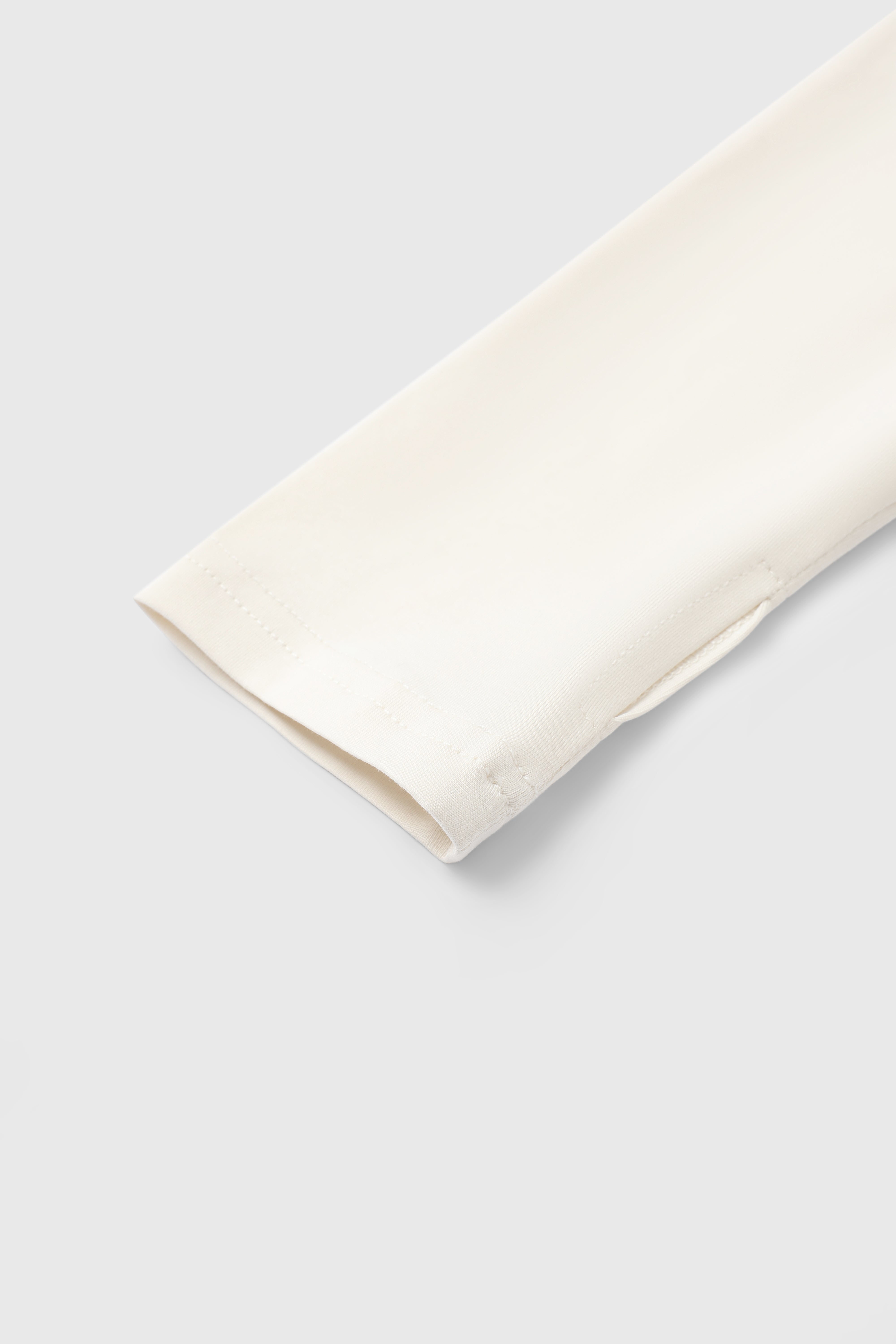 Double Serve Layered Sleeve Top – Milk White