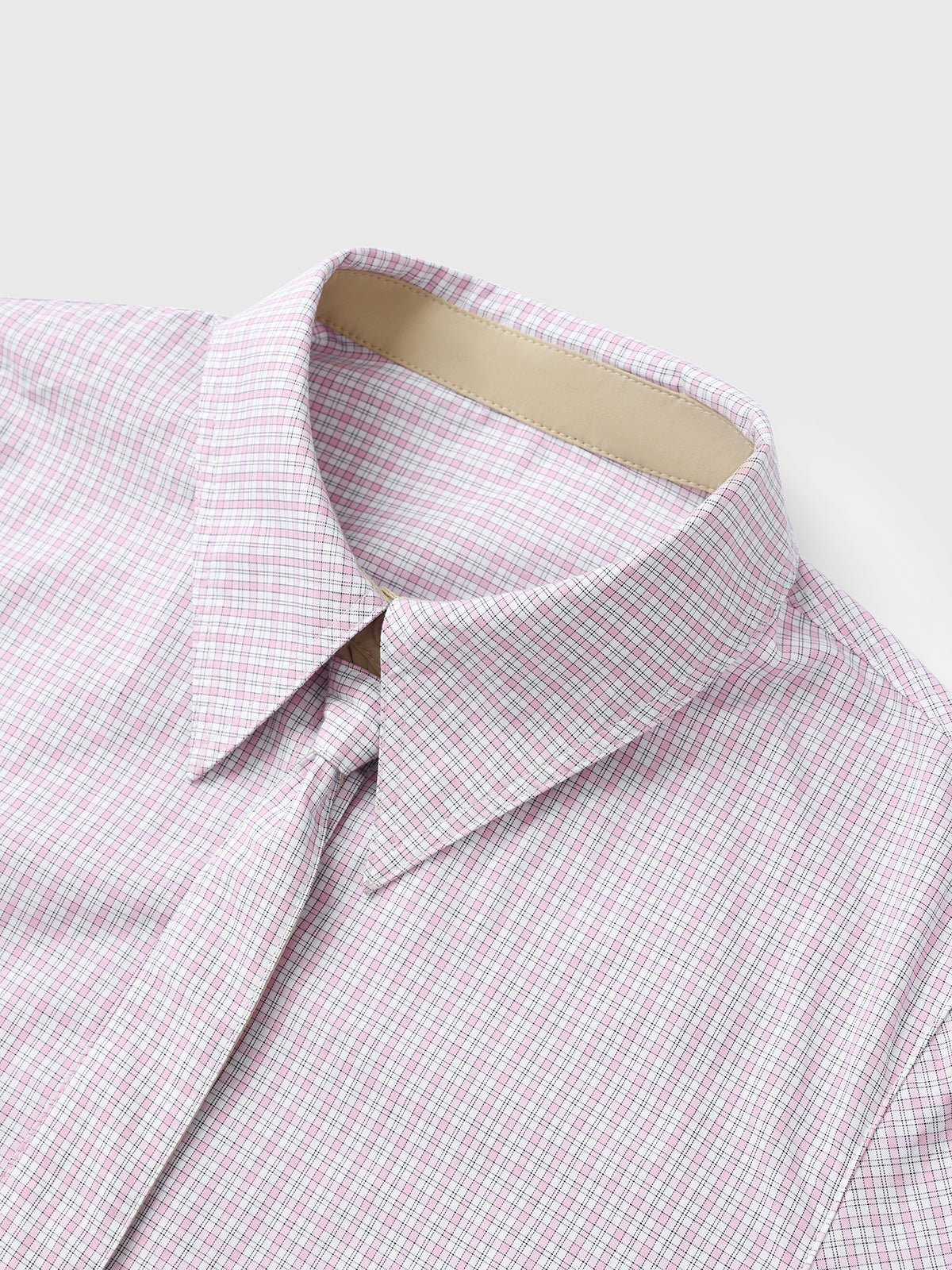 Pink Receipt Check Shirt – Blush Check