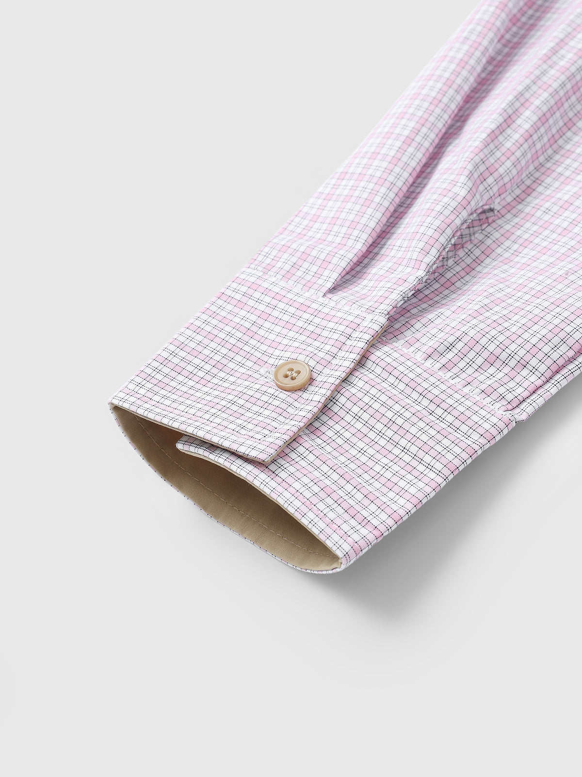 Pink Receipt Check Shirt – Blush Check