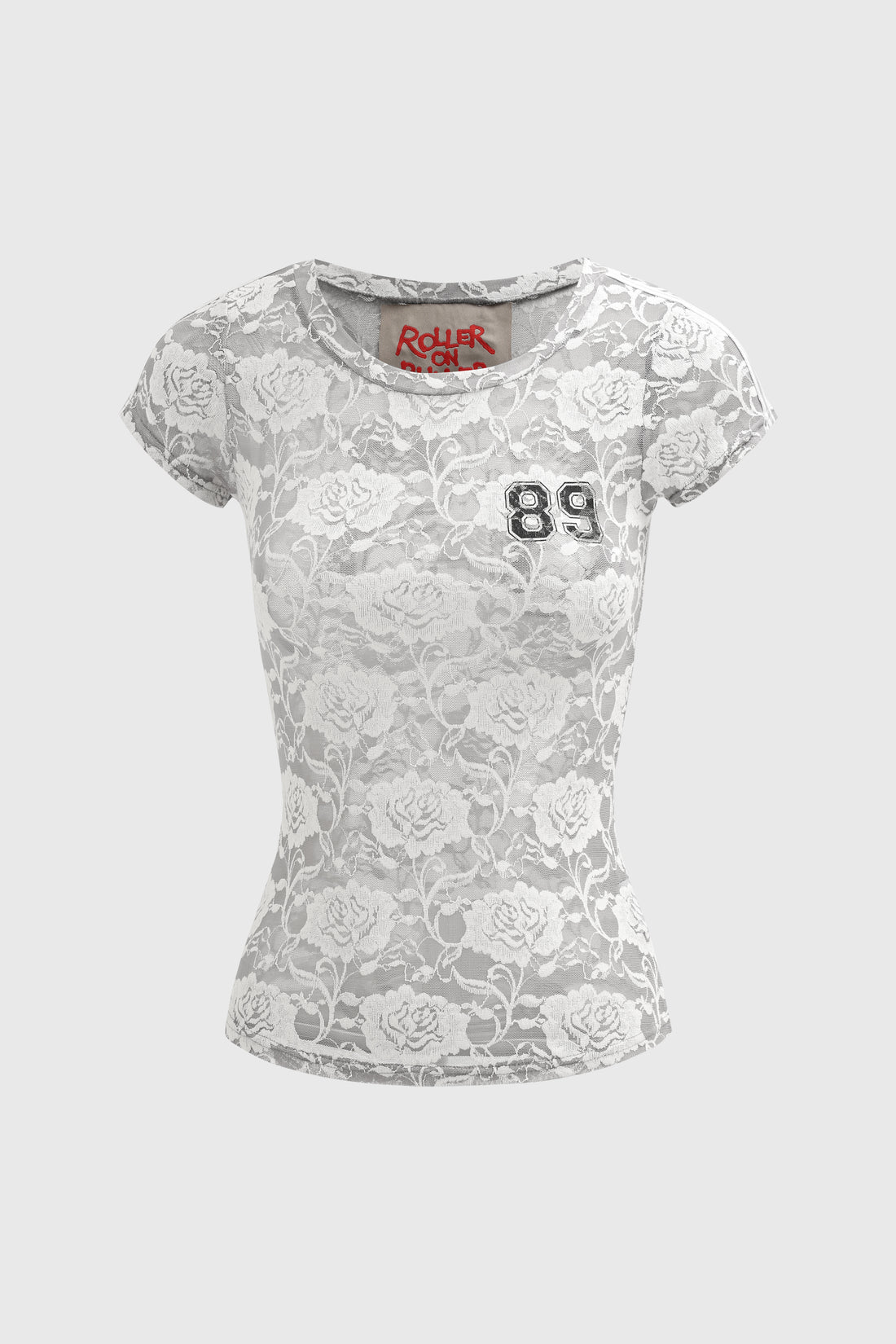 Match Point Lace Tee – Mist Court