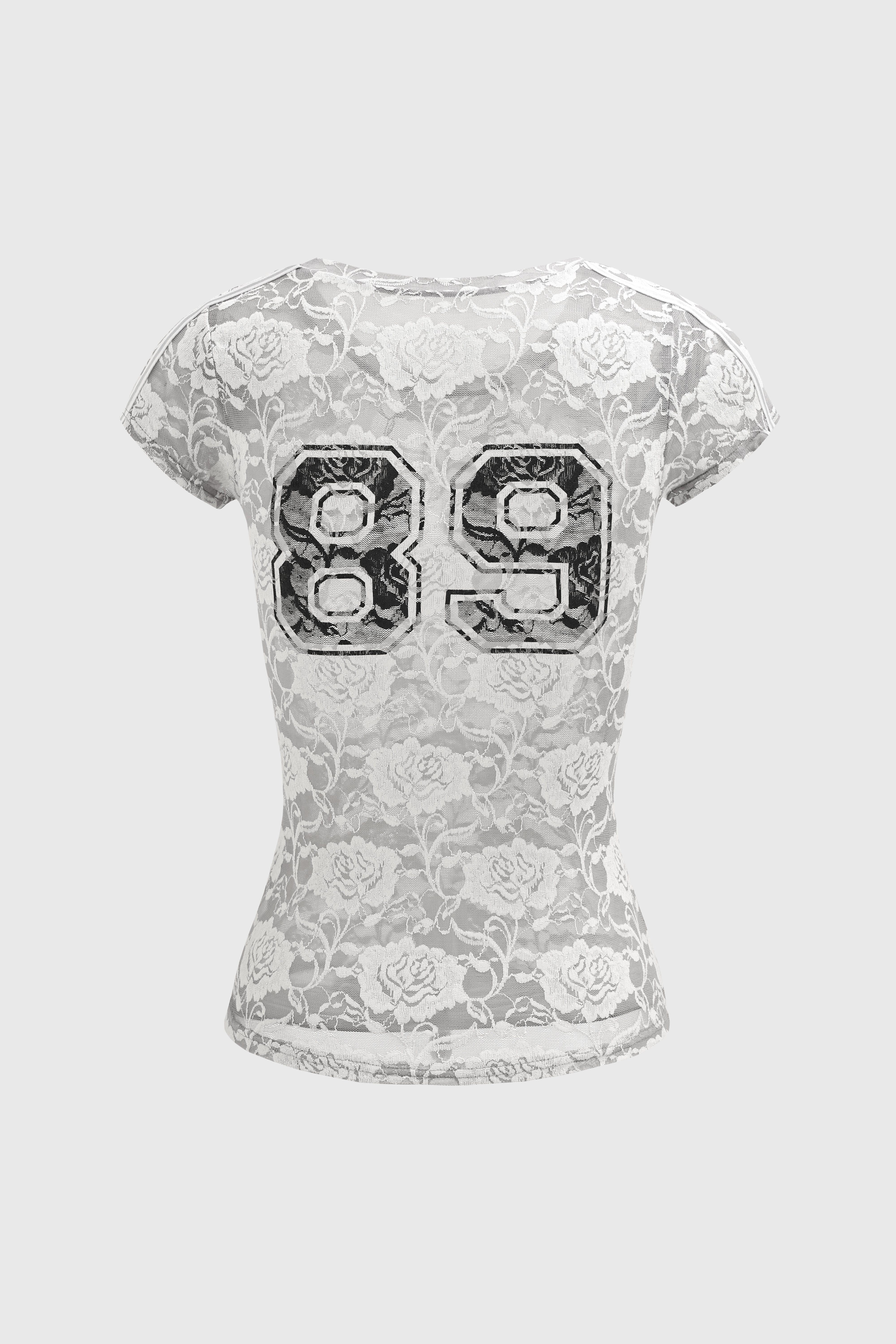 Match Point Lace Tee – Mist Court