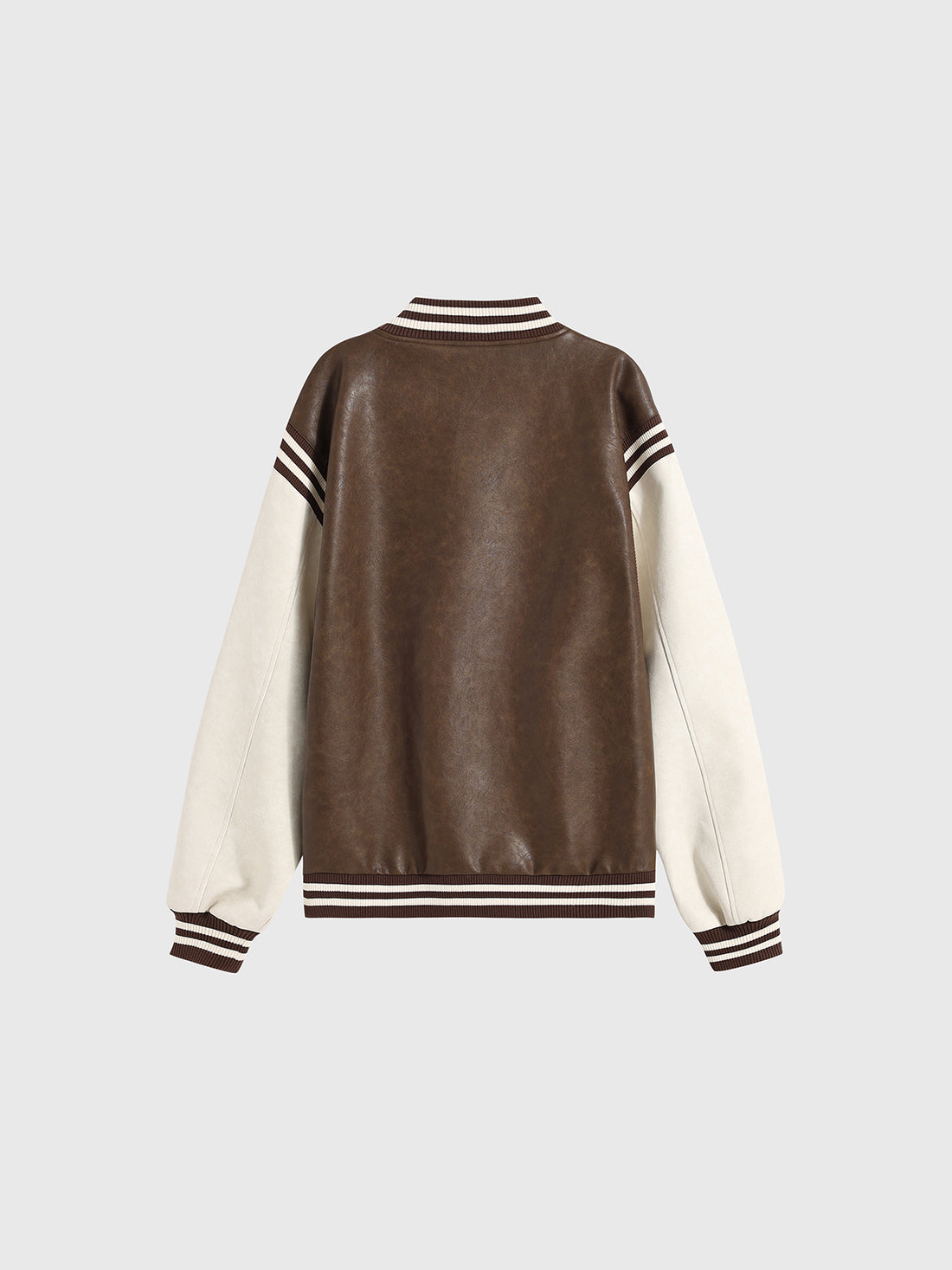 Backstage Echo Varsity Jacket - Cocoa Cream