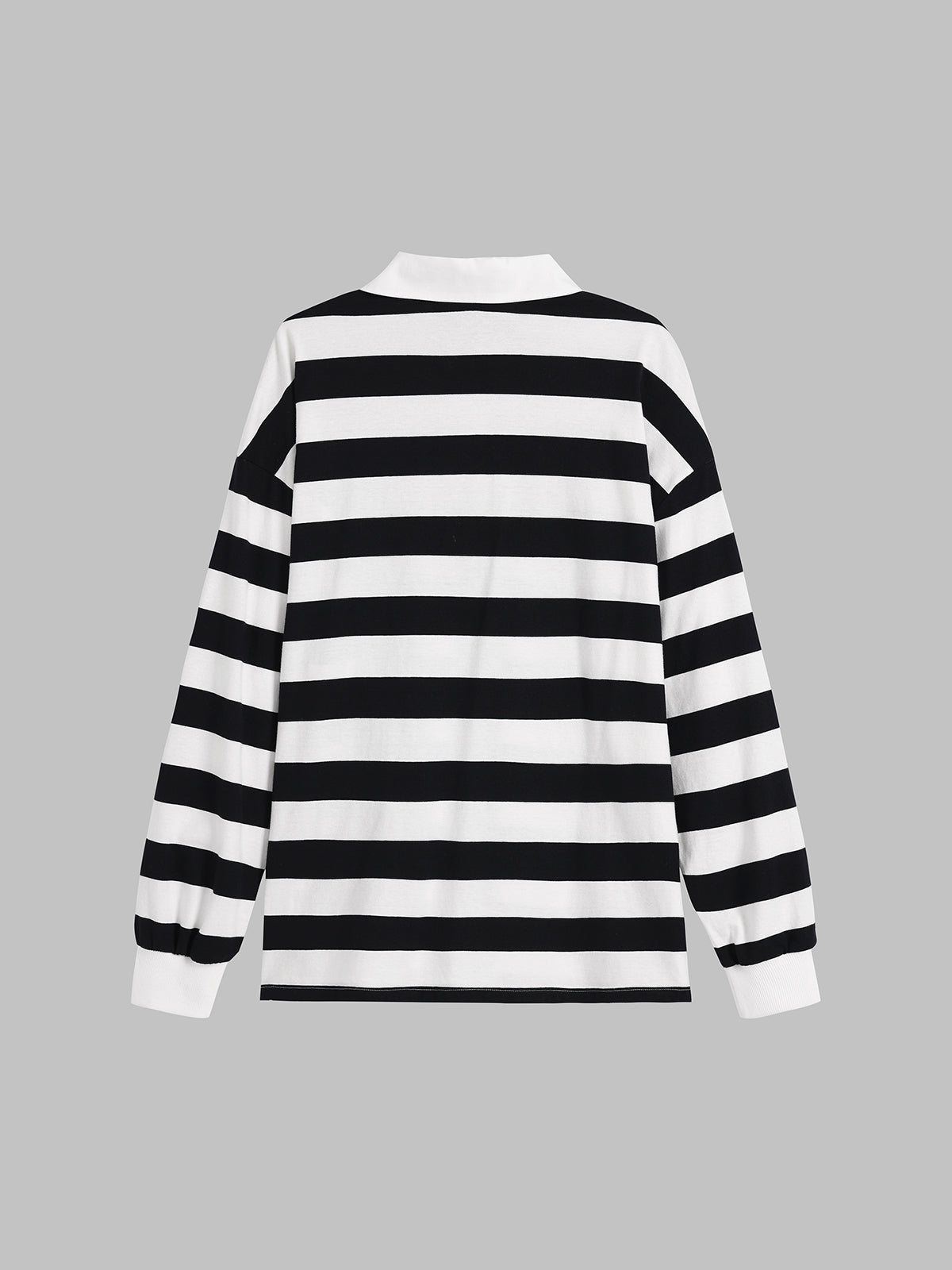 Yardline Longsleeve Polo Tee – Ivy Stripe