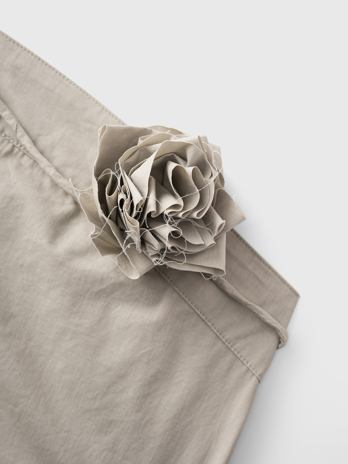 Rose Code A-Line Skirt – Sand Beige