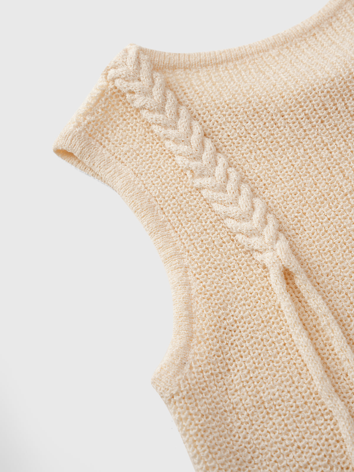 Desk to Date Knit Tank – Oat Beige