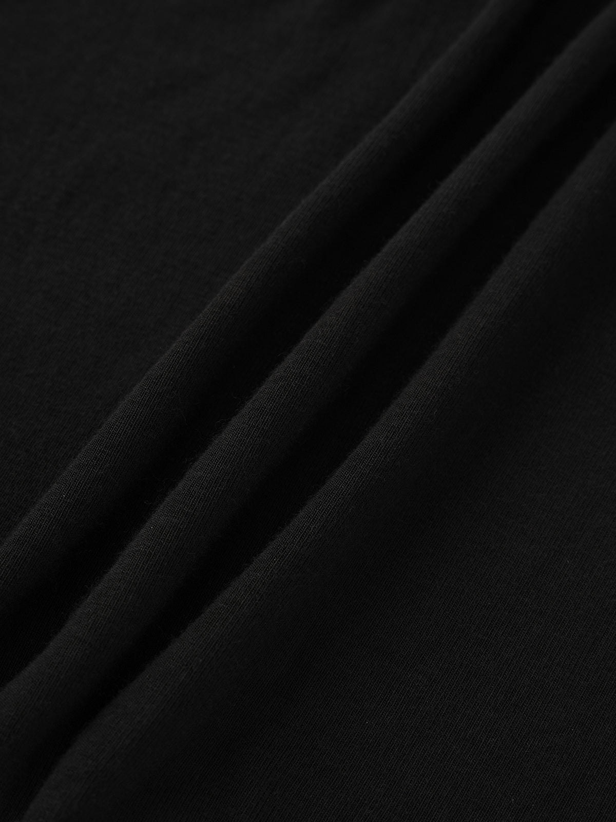 Two Stories Slim Sleeve Top – Jet Black