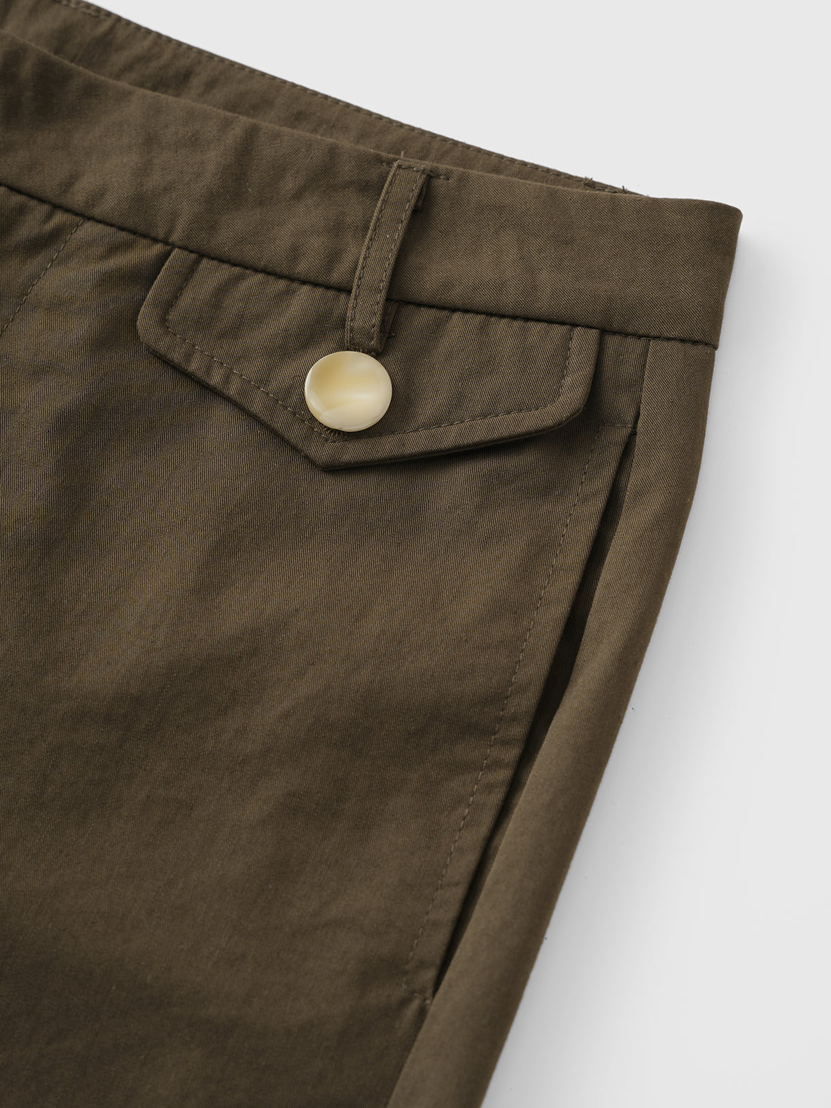 Halfway There Flare Capri Pants - Earth Green