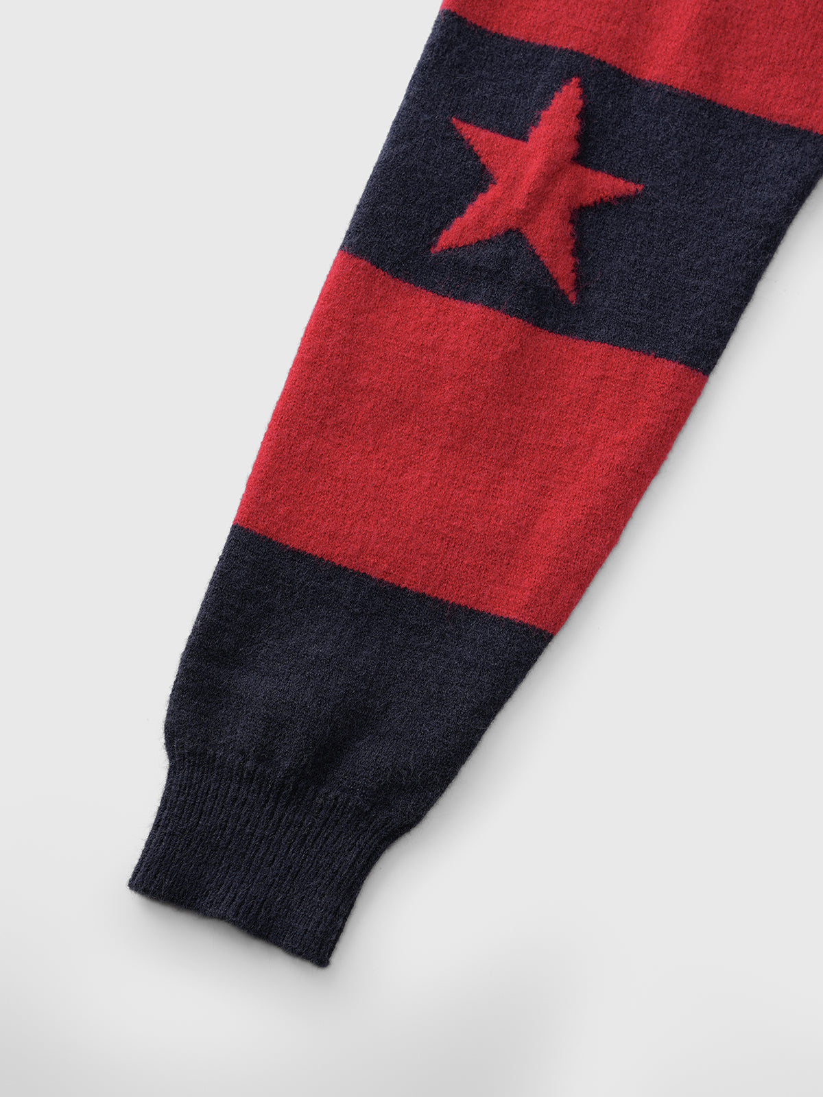 Starboard Knit Hoodie – Red Navy