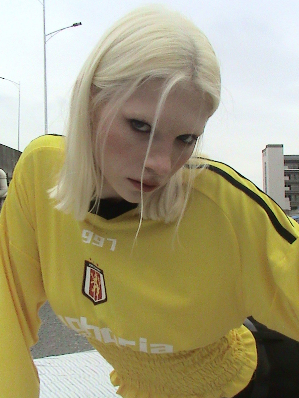 YellowCard Retro Jersey Sleeve Top - Vintage Yellow