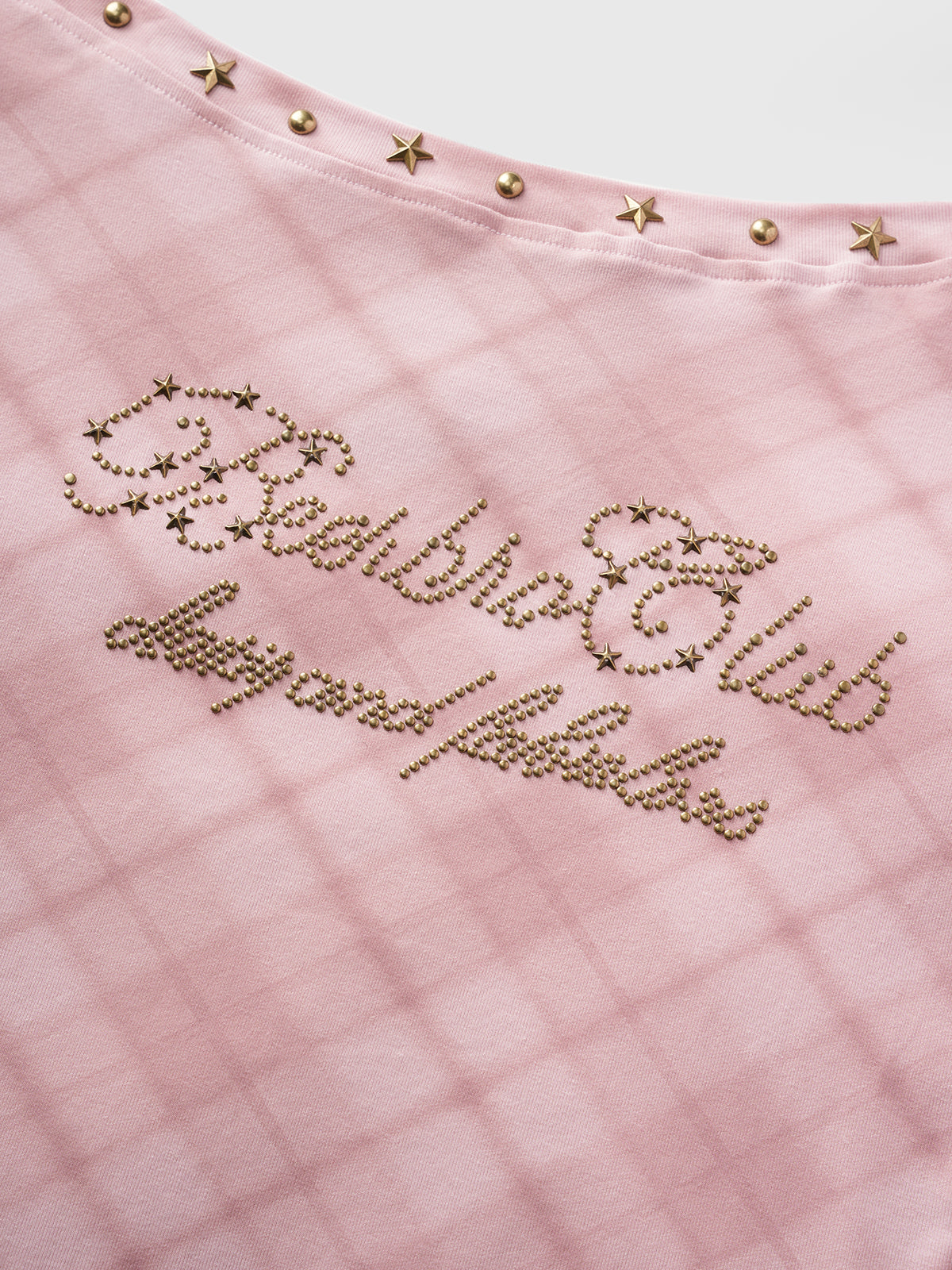 Post-Script Tee – Blush Plaid