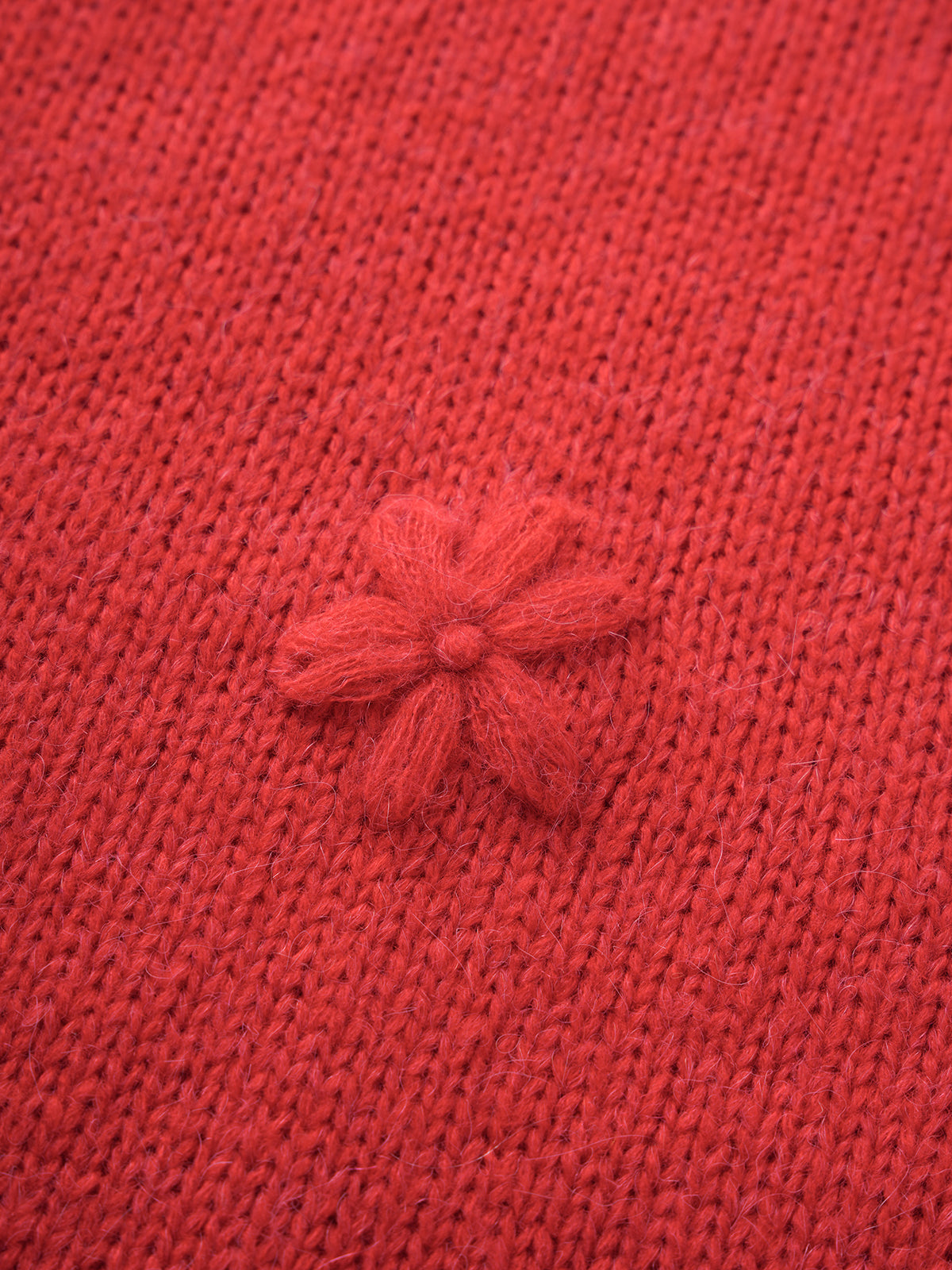 Floral Pop Knit Tank – Ruby Red