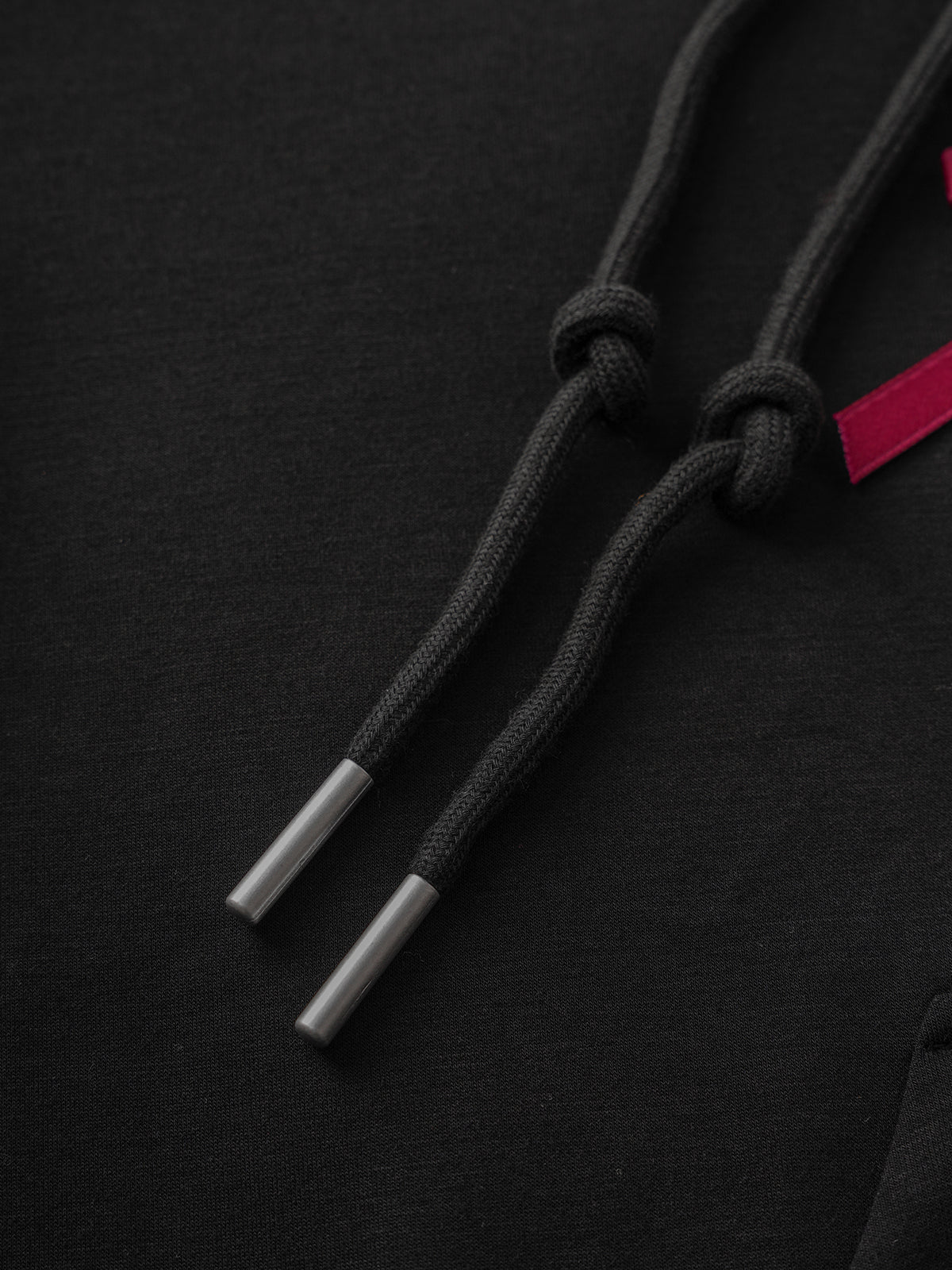 Ribbon Code Hoodie – Ink Black