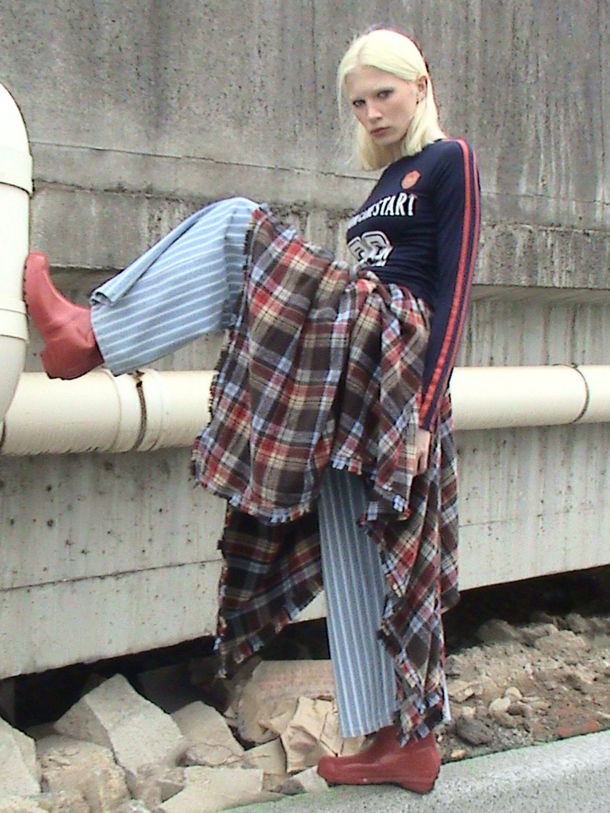 Convertible Grid Wrap - True Plaid