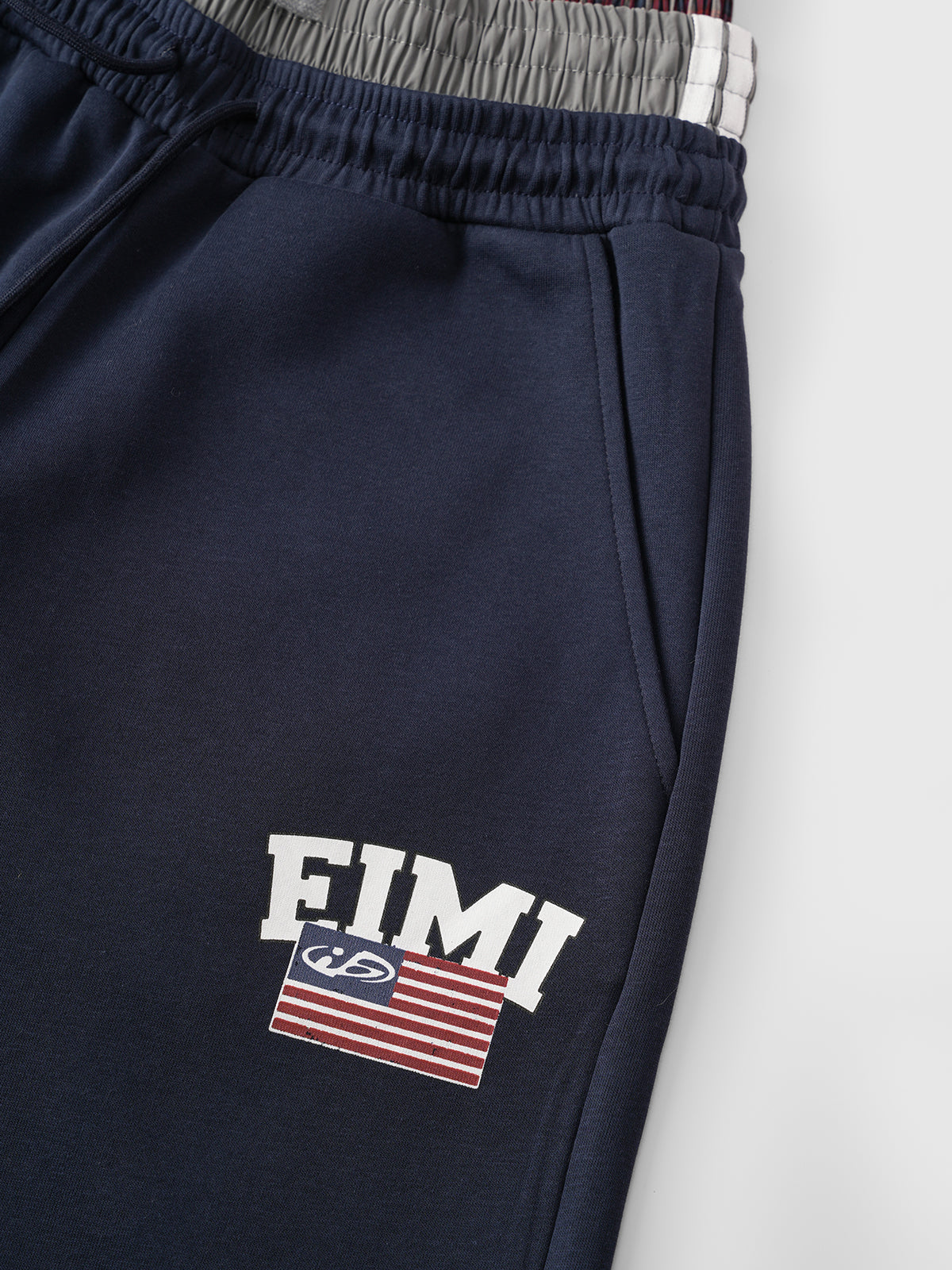 Bleachers Wide Pants – Navy Maroon