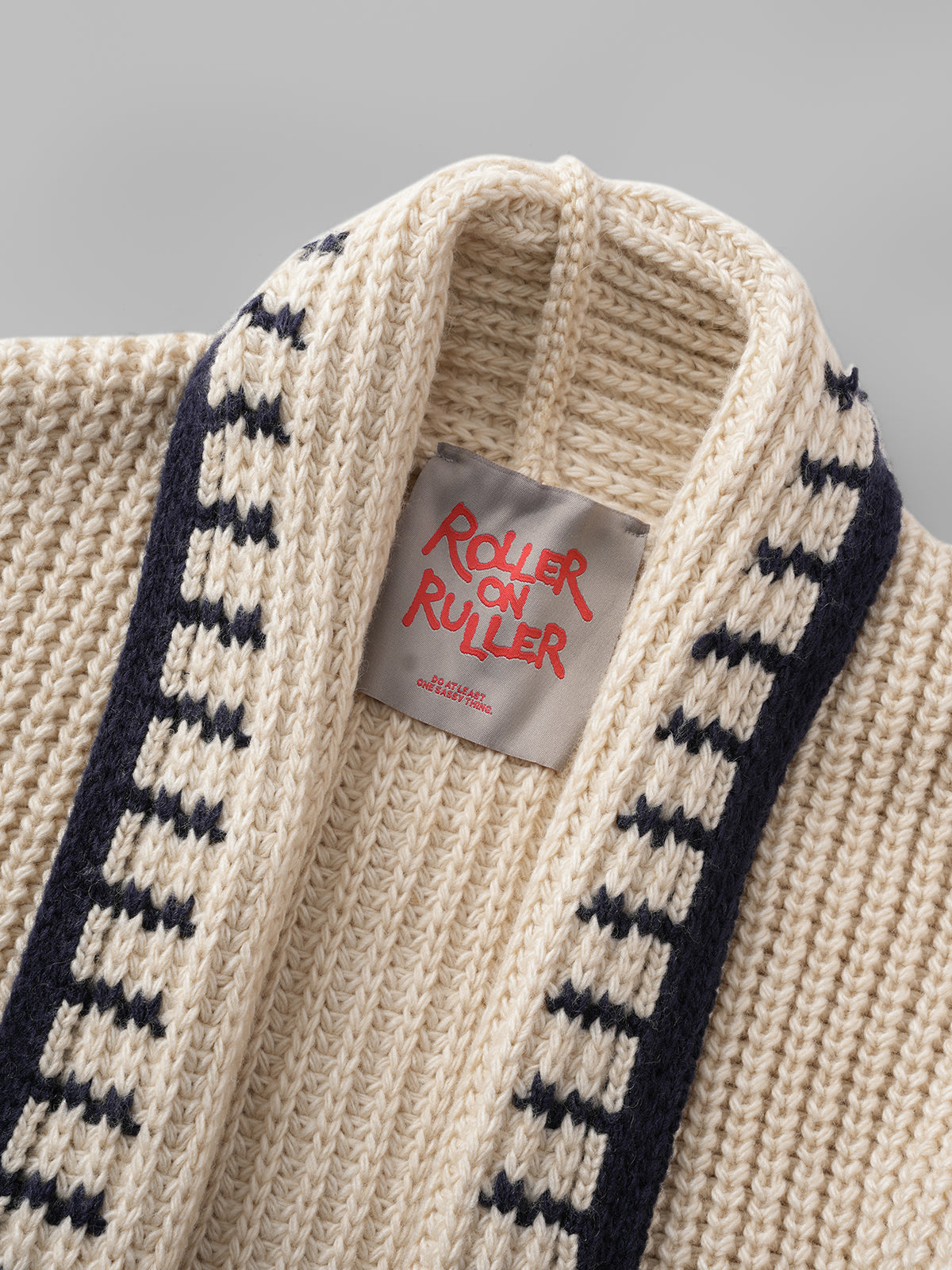 Half-Past Cozy Cardigan – Cream Navy