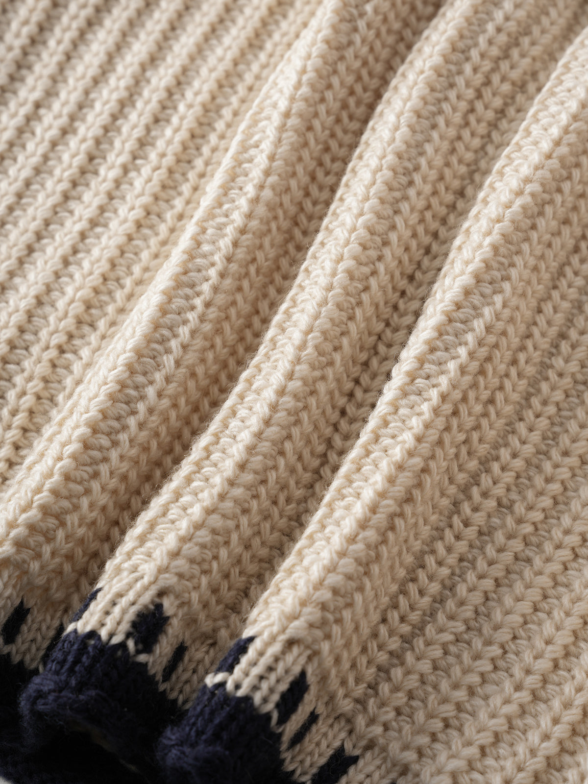 Half-Past Cozy Cardigan – Cream Navy