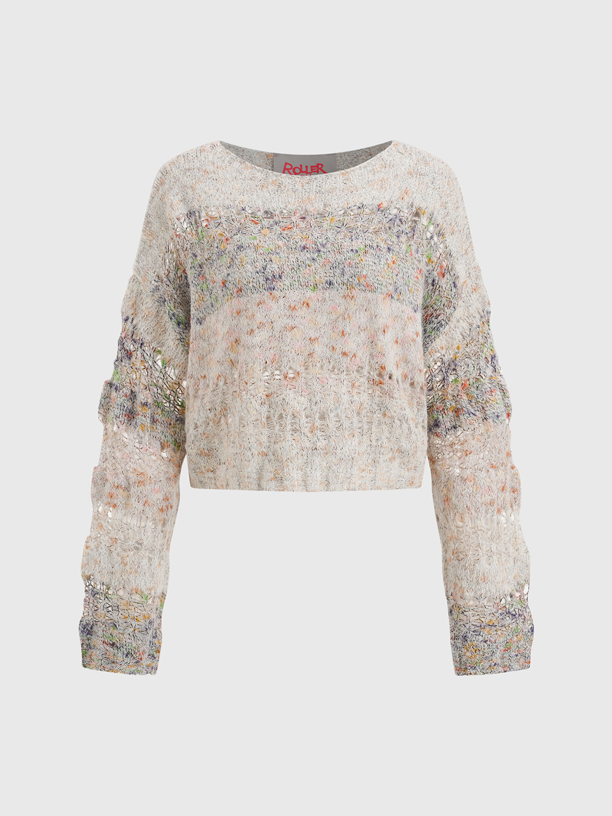 Quiet Bloom Knit Top – Ivory Mix