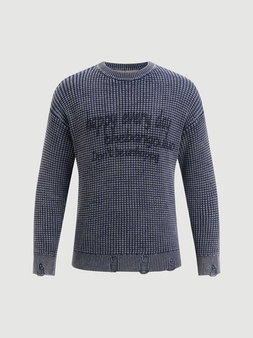 Echo Lane Sweater – Navy Grey