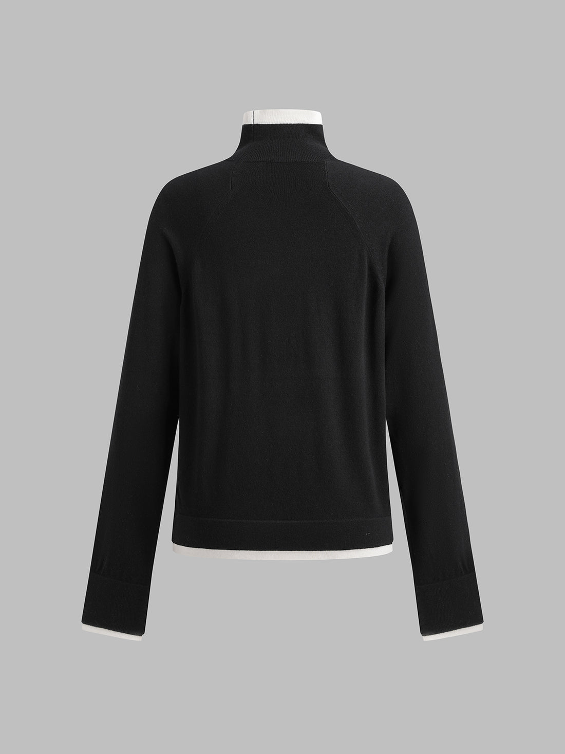 Quiet Bloom Knit Top – Ink Black
