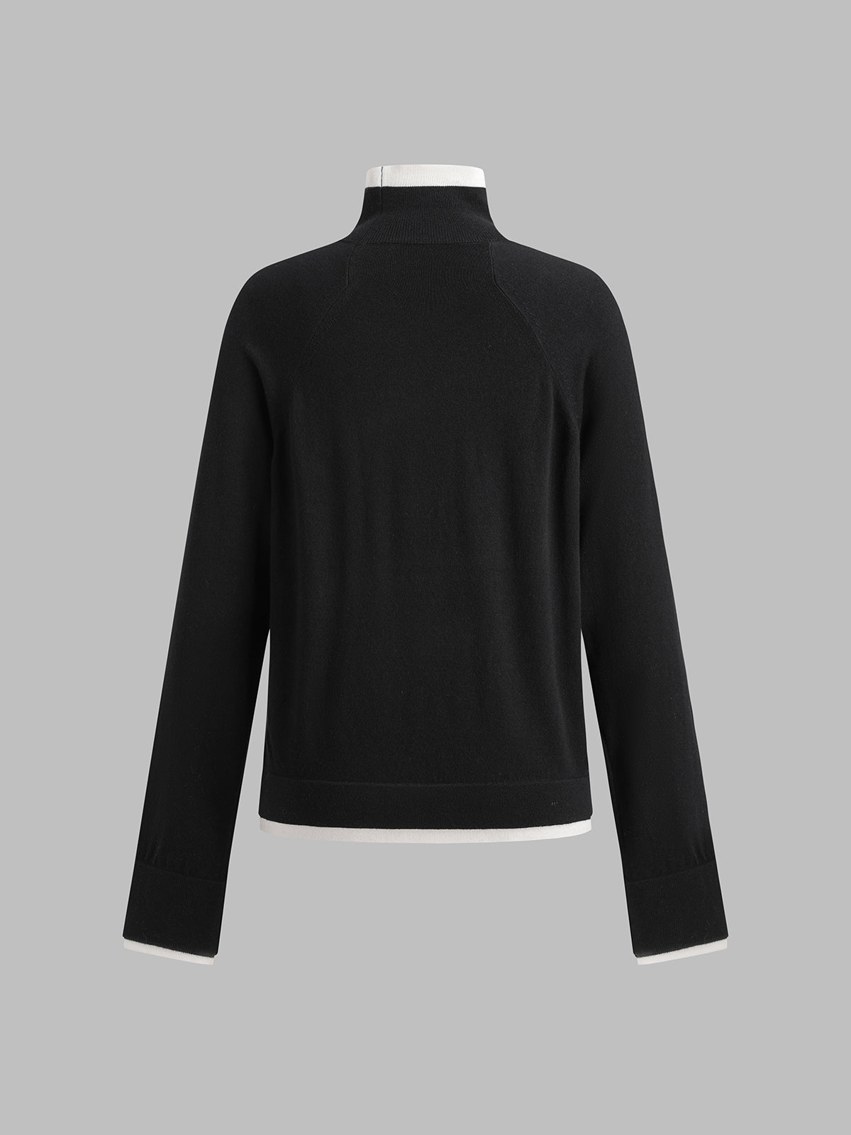 Quiet Bloom Knit Top – Ink Black