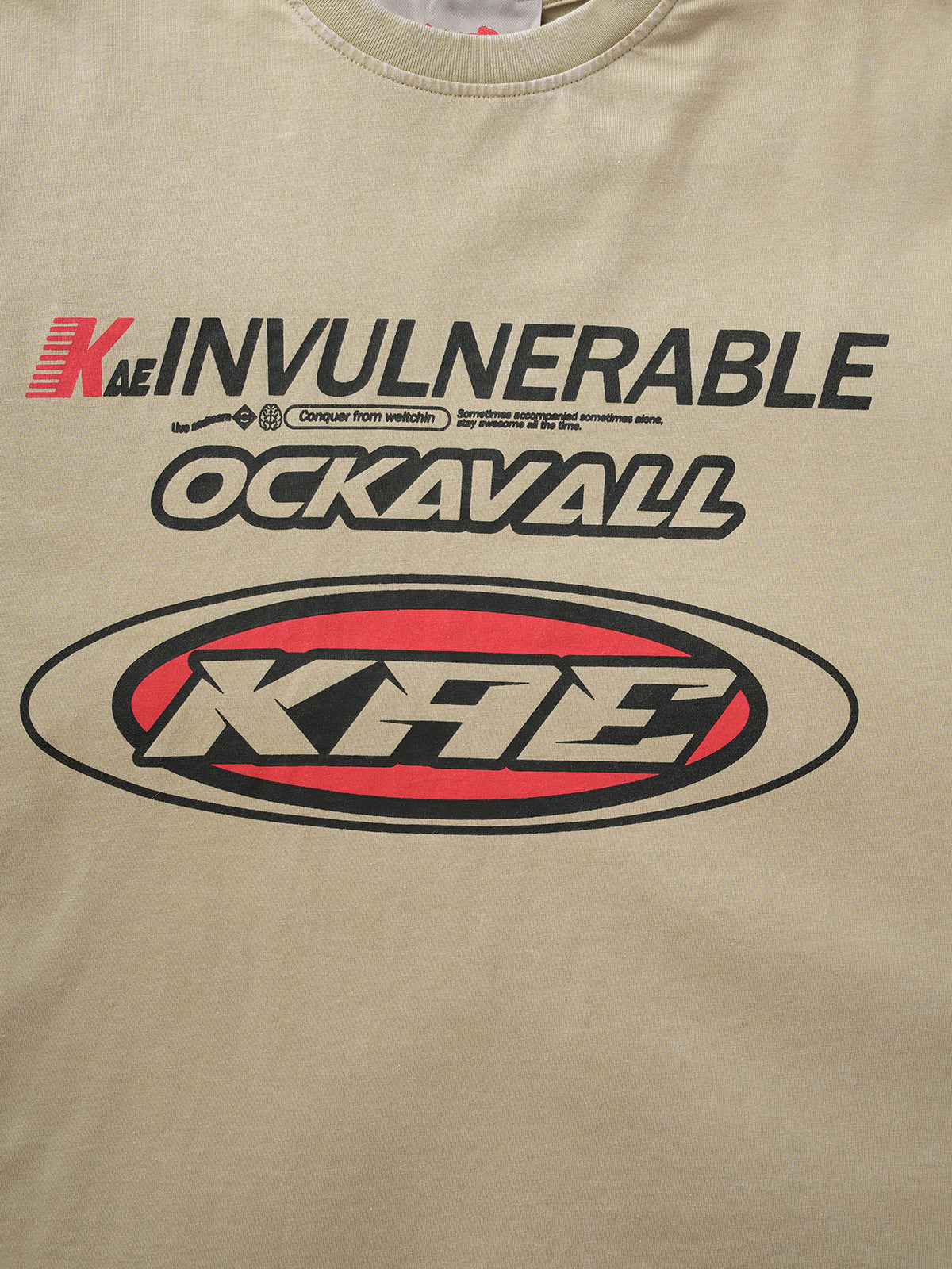 Off Duty Signal Tee – Sand Tan