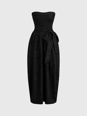 Annual Toast Tube Dress – Shadow Black