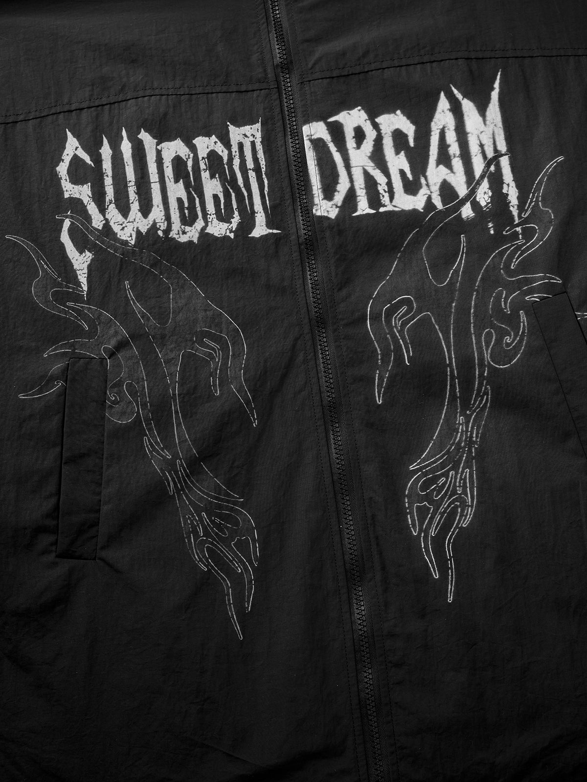 Night Forecast Windbreaker Jacket – Jet Black