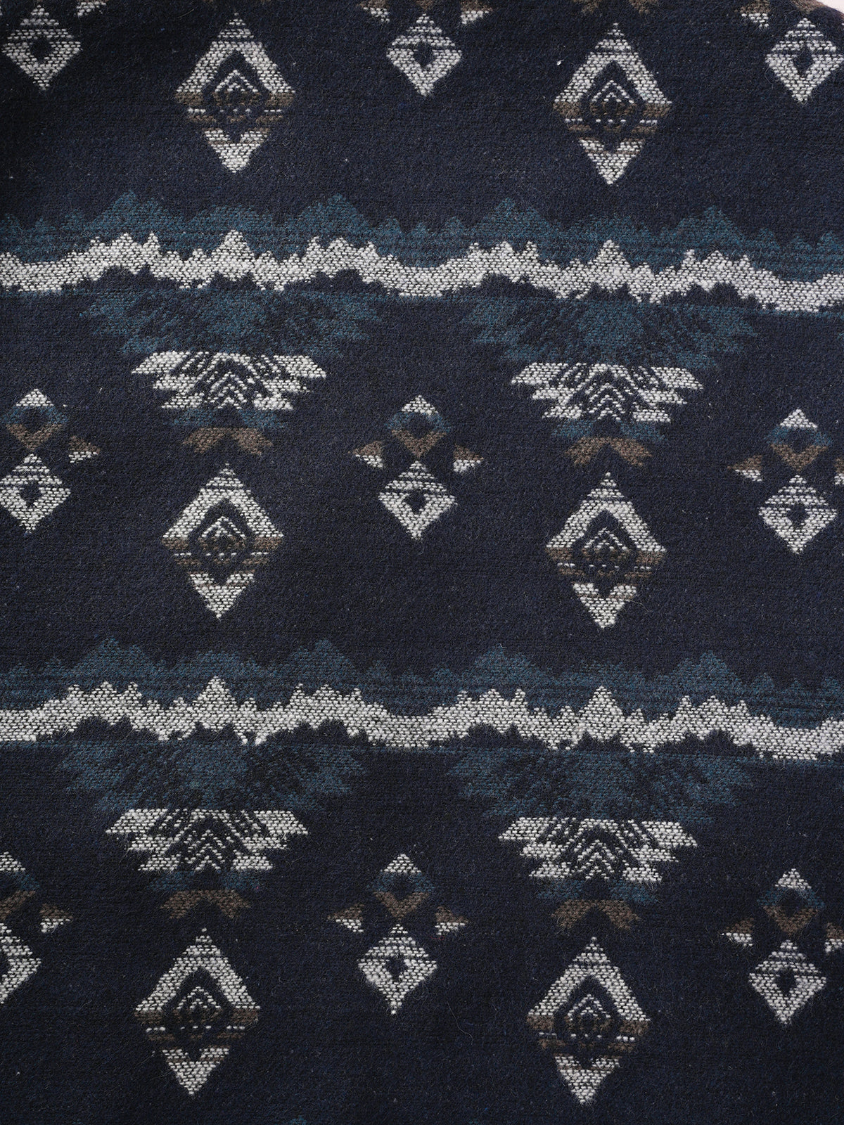 Dorm Radio Vest Cardigan – Navy Ivory