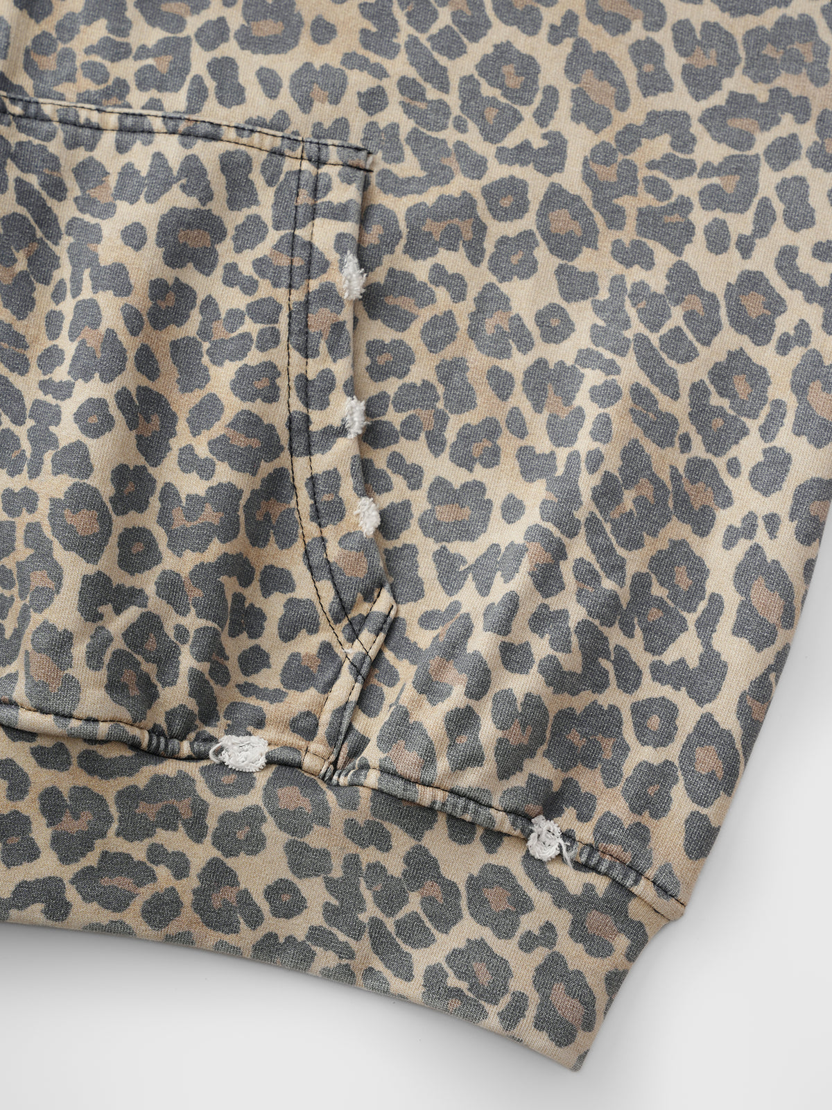 Wild Card Hoodie Zipper Jacket – Beige Black