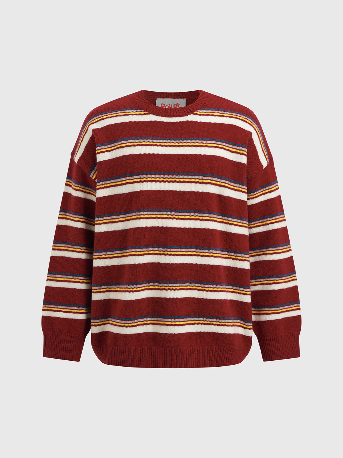 Cafeteria Lines Sweater – Brick Ivory
