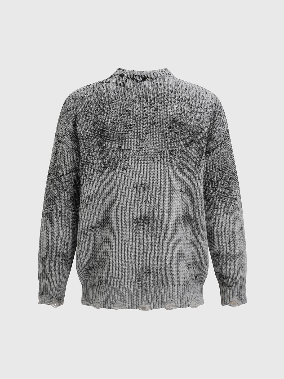 Monochrome Roam Sweater – Grey Black