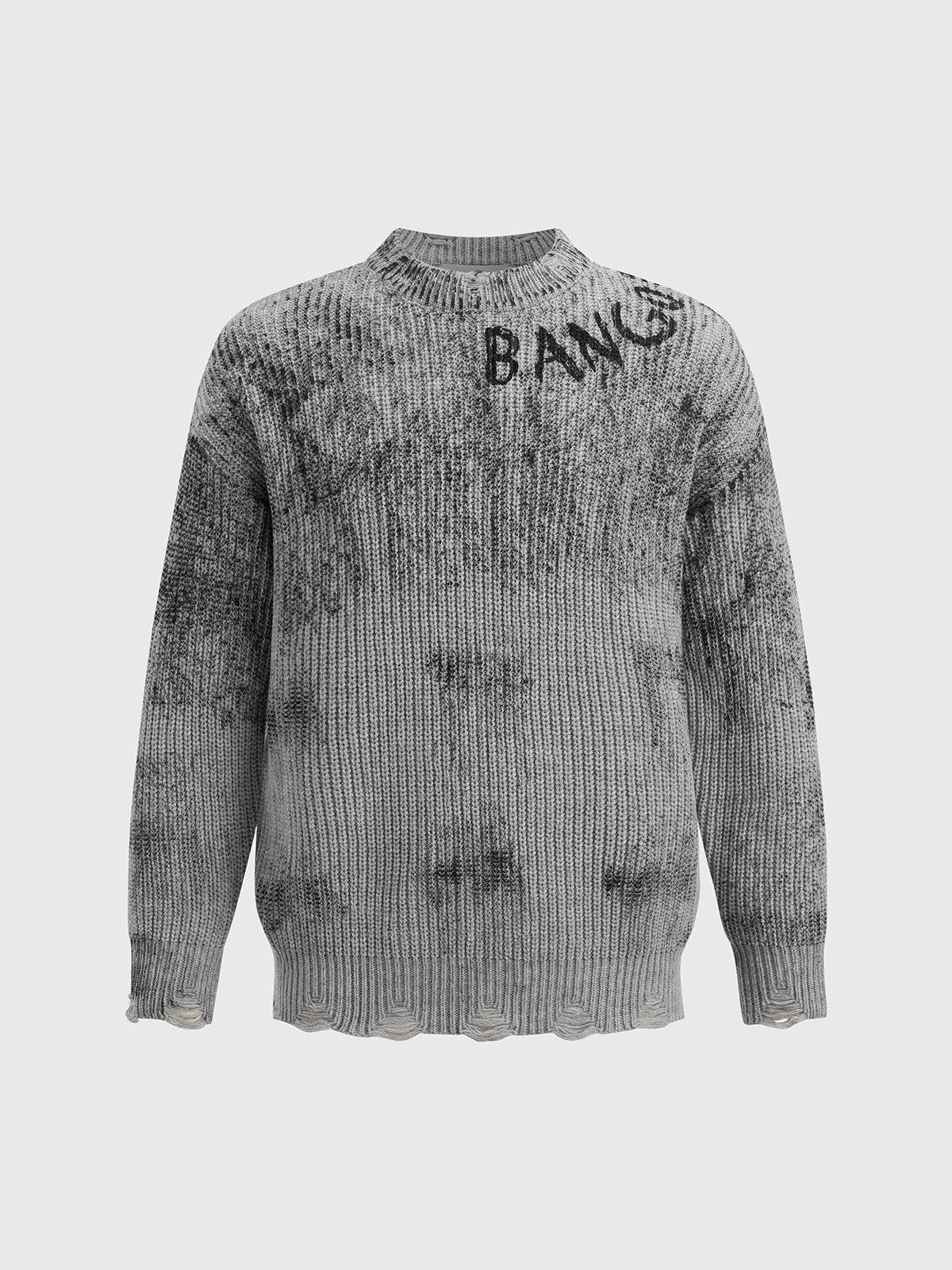 Monochrome Roam Sweater – Grey Black