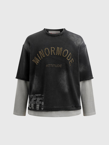 Midnight Detour Sweatshirt – Black Grey