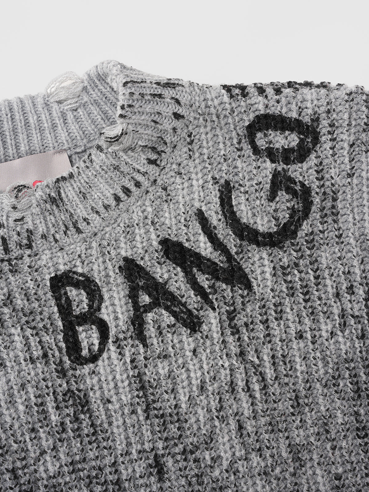Monochrome Roam Sweater – Grey Black