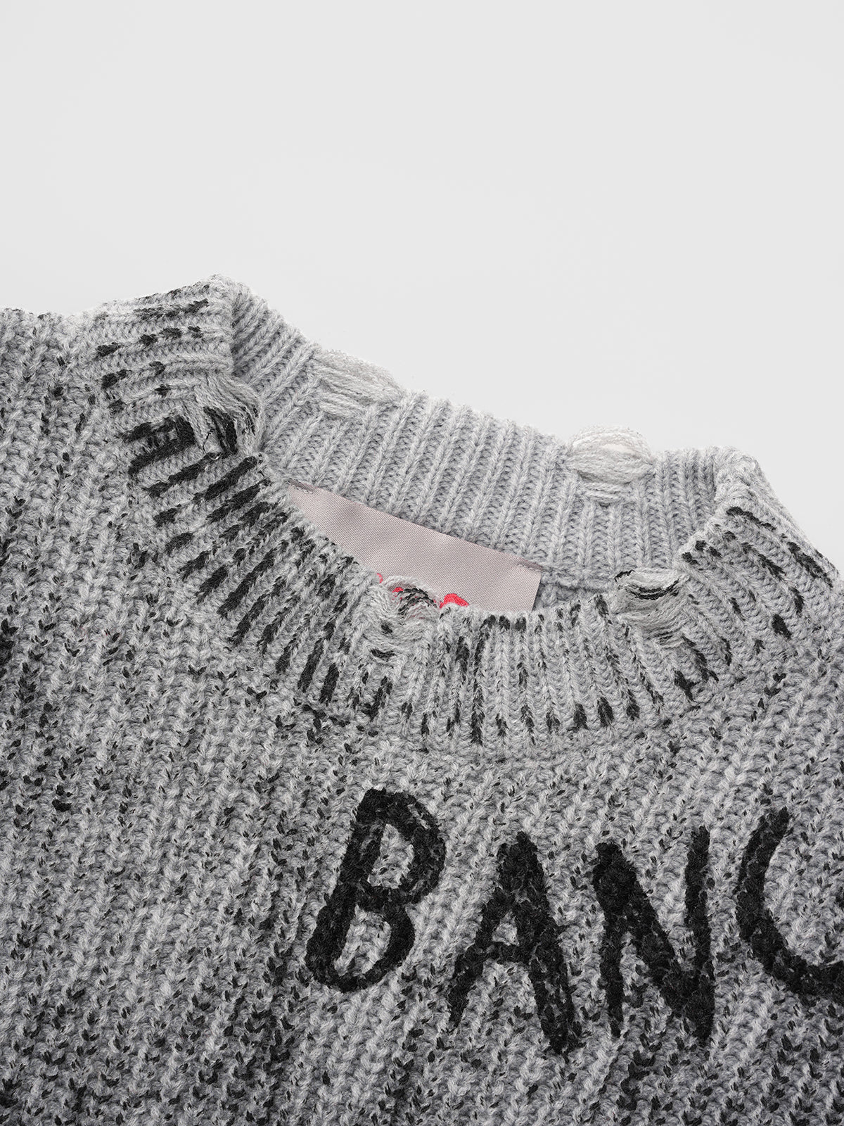 Monochrome Roam Sweater – Grey Black