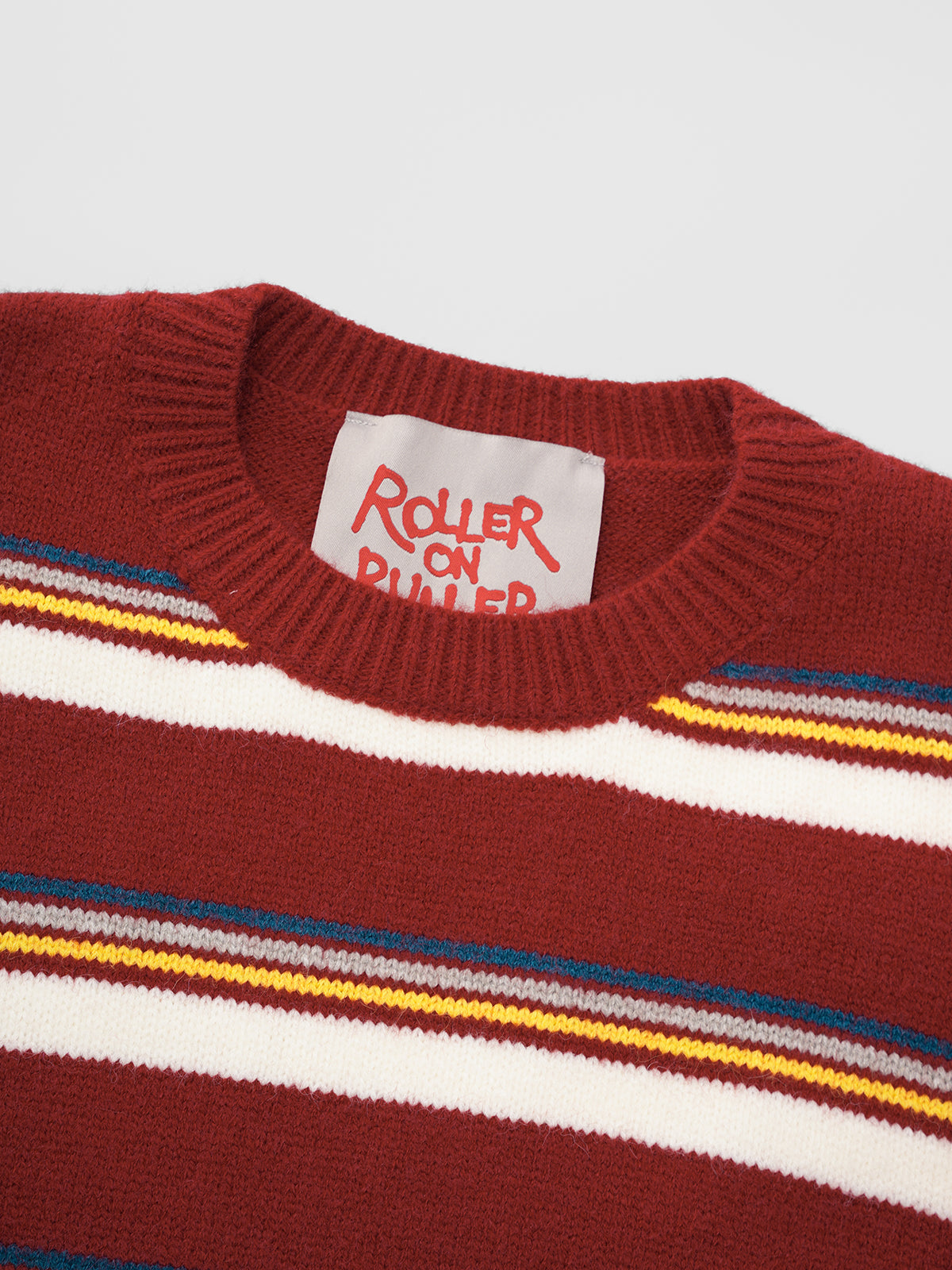 Cafeteria Lines Sweater – Brick Ivory