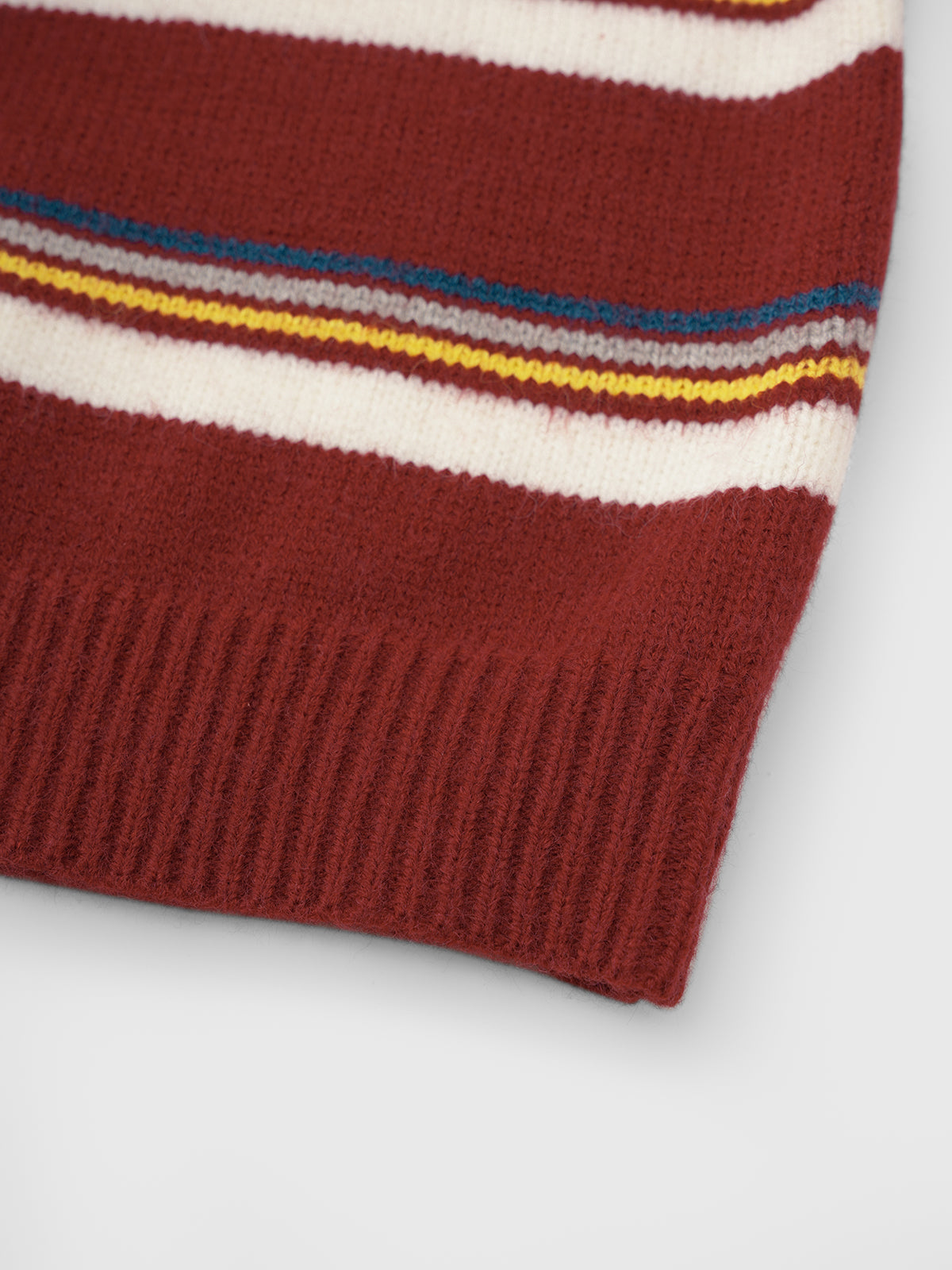 Cafeteria Lines Sweater – Brick Ivory