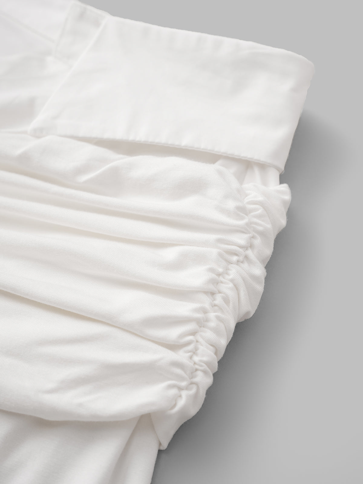 Whisper Fold Knit Top – All White