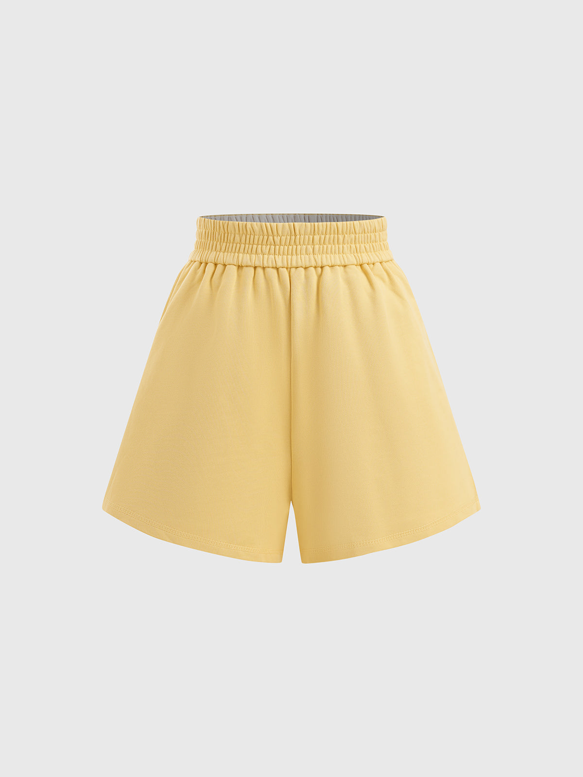 Snap Stretch Shorts – Butter Cream