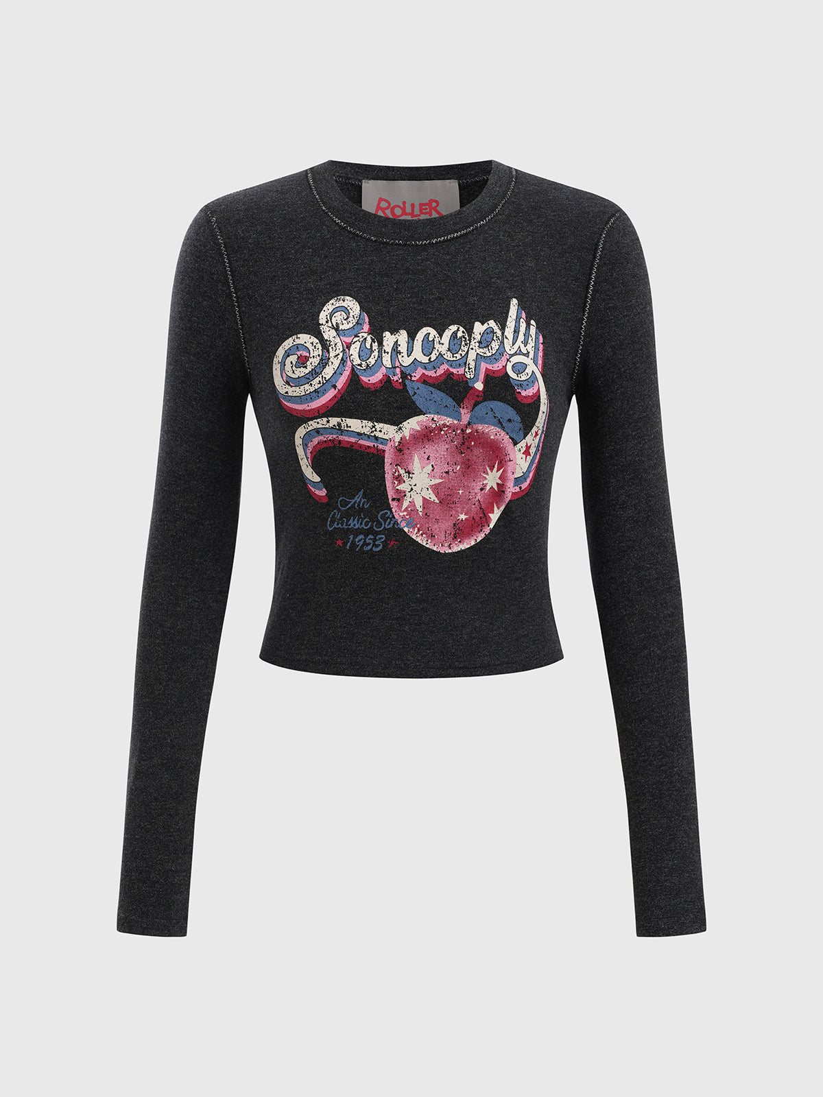 Heartline Sleeve Tee – Jet Pink