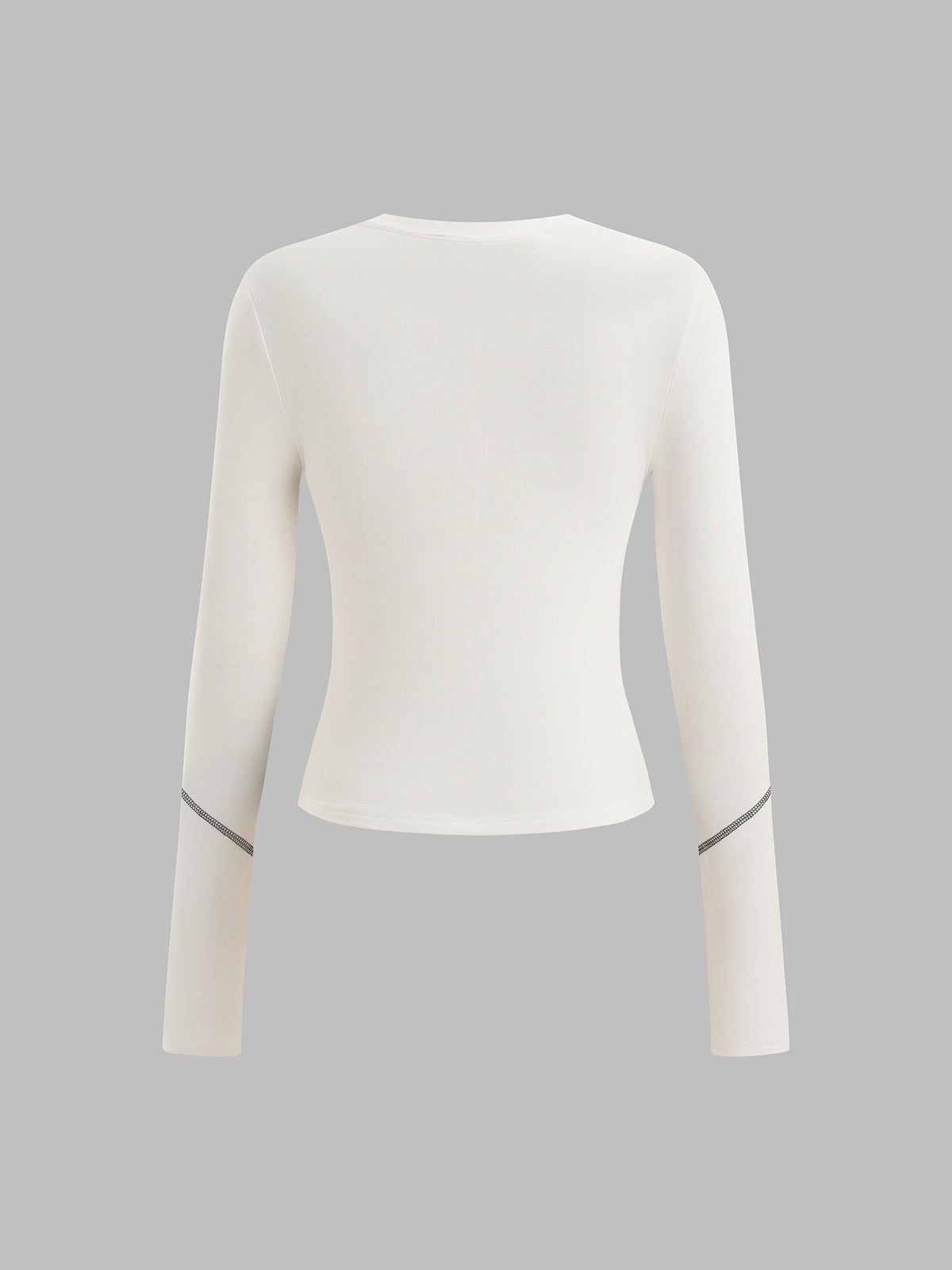 Fuel Script Sleeve Top – Cream Noir