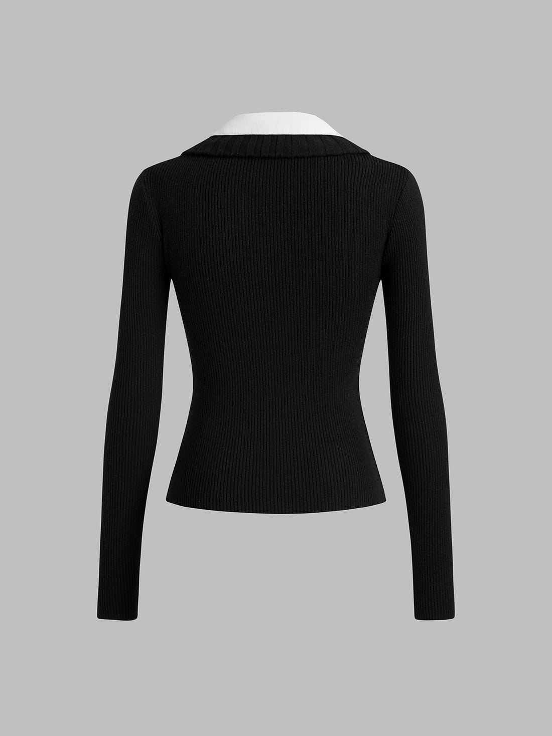 Desk Drama Layer Sleeve Top - Coal Black