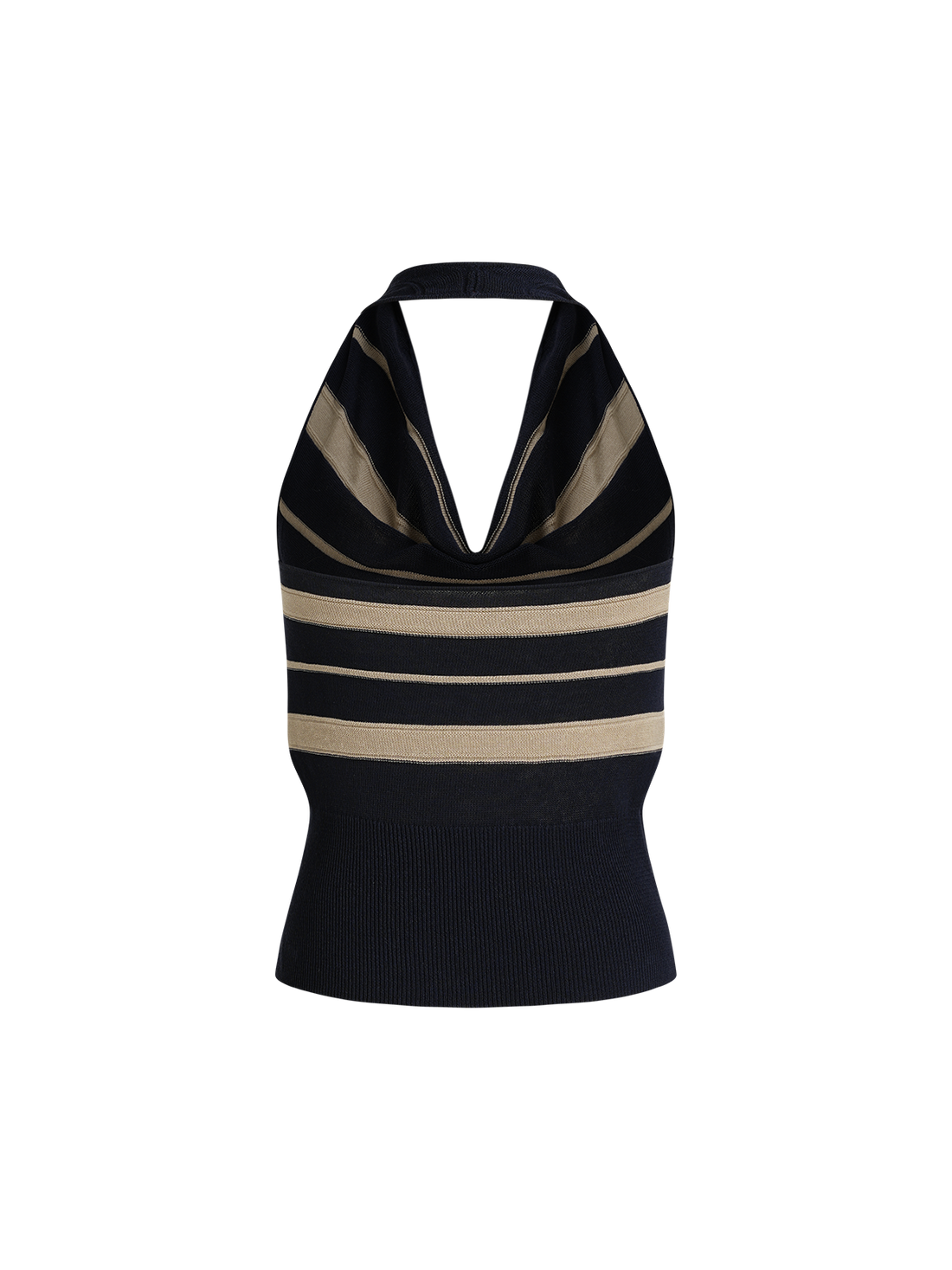 Metro Doll Halter Knit Top - Ink Navy
