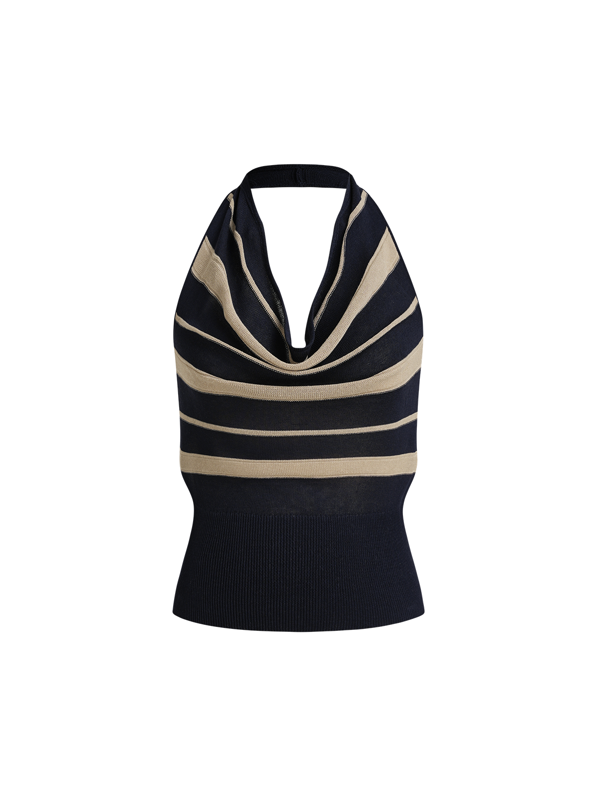 Metro Doll Halter Knit Top - Ink Navy
