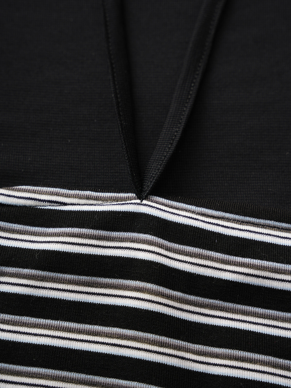 Pattern Clash Layer Tee - Ink Black